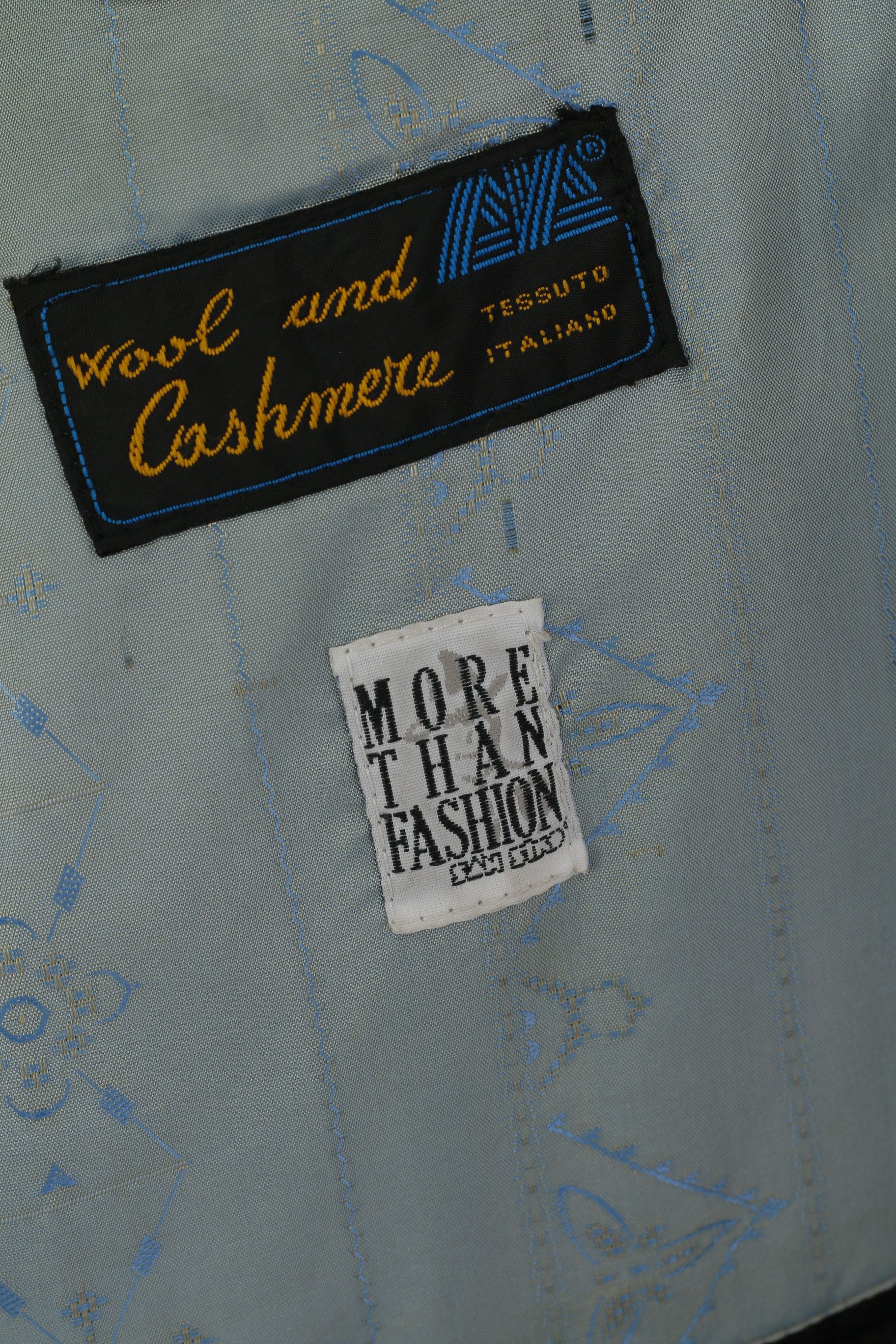 Vintage More Than Fashion San Siro Men 48 42 Blazer Cashmere 2534 Size 42R - 4 Thumbnail