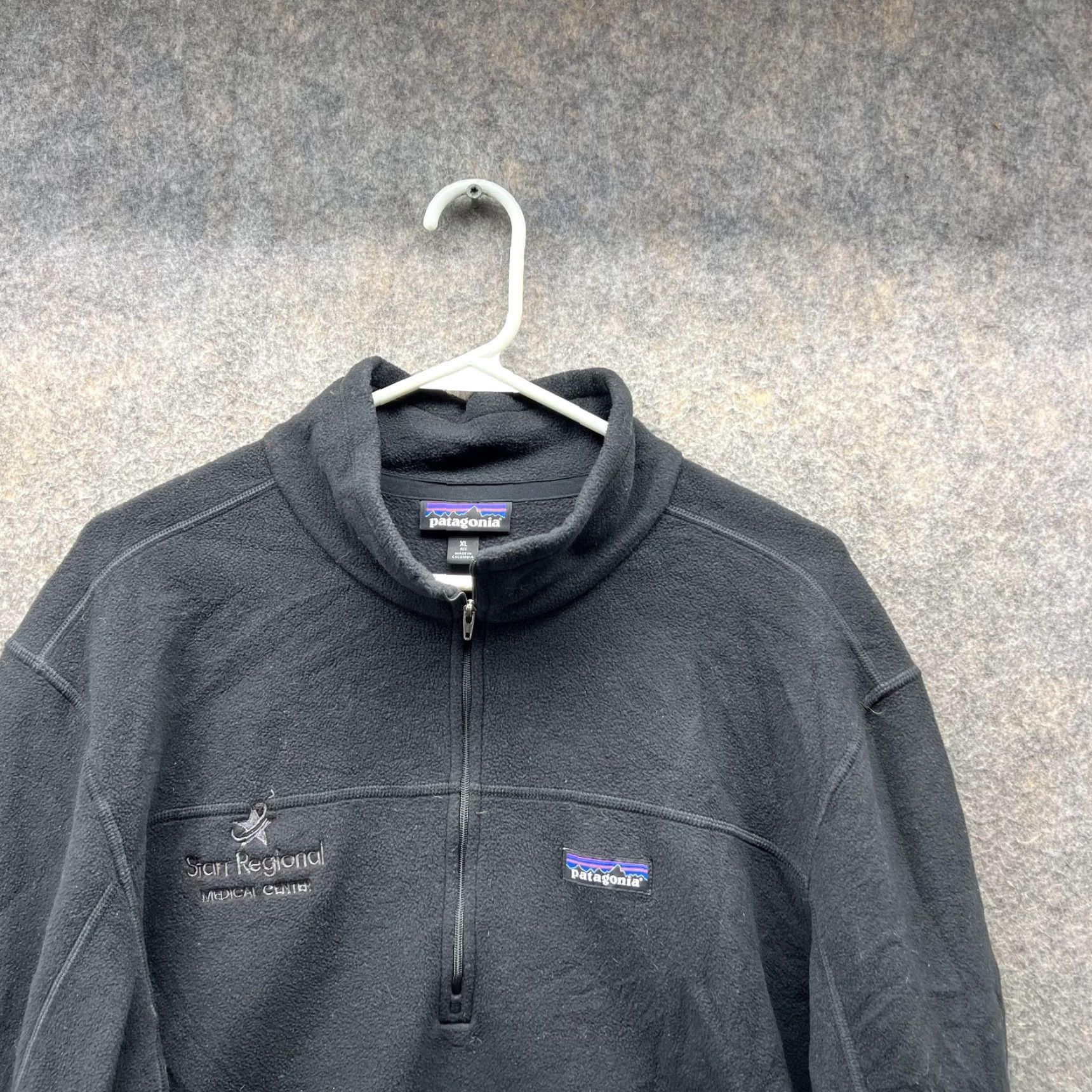 Patagonia Patagonia Sweater Pullover Half Zip Mock Neck Black XL Men Regular Fleece 1/2 Zip Logo Vintage: No Size US XL / EU 56 / 4 - 7 Thumbnail