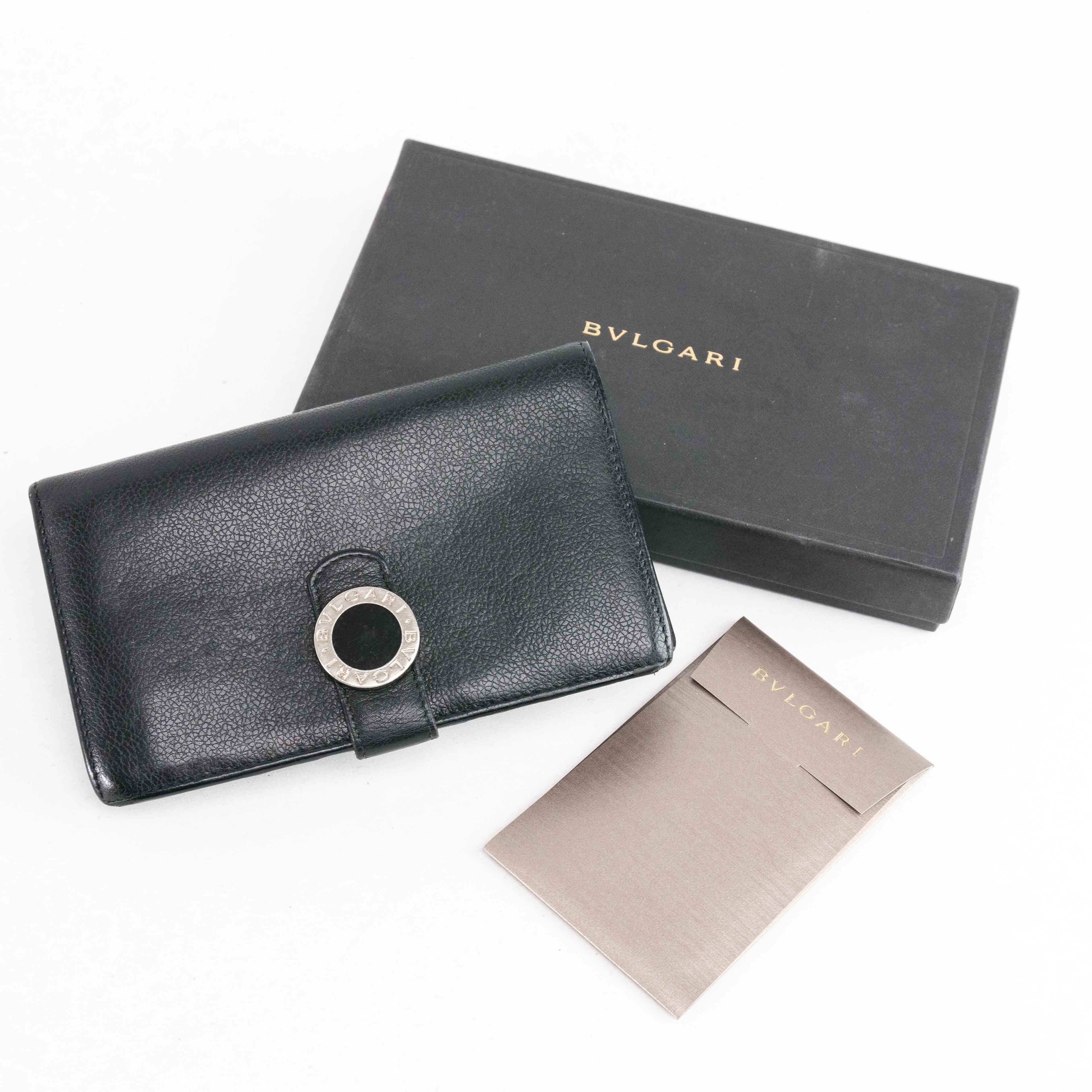Bvlgari BVLGARI Black Leather Bi-fold Continental Wallet Size ONE SIZE - 1 Thumbnail