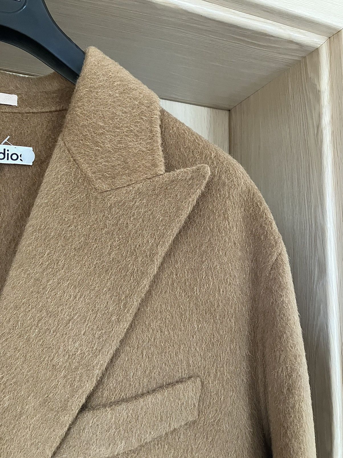 Acne Studios Acne Studios: Alpaca/ Wool Coat - Camel Size L / US 10 / IT 46 - 4 Thumbnail