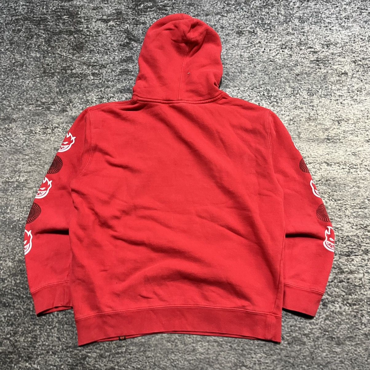 Spitfire Vintage Y2K Spitfire Red Grunge Skater Red Hoodie Medium Size US M / EU 48-50 / 2 - 7 Thumbnail