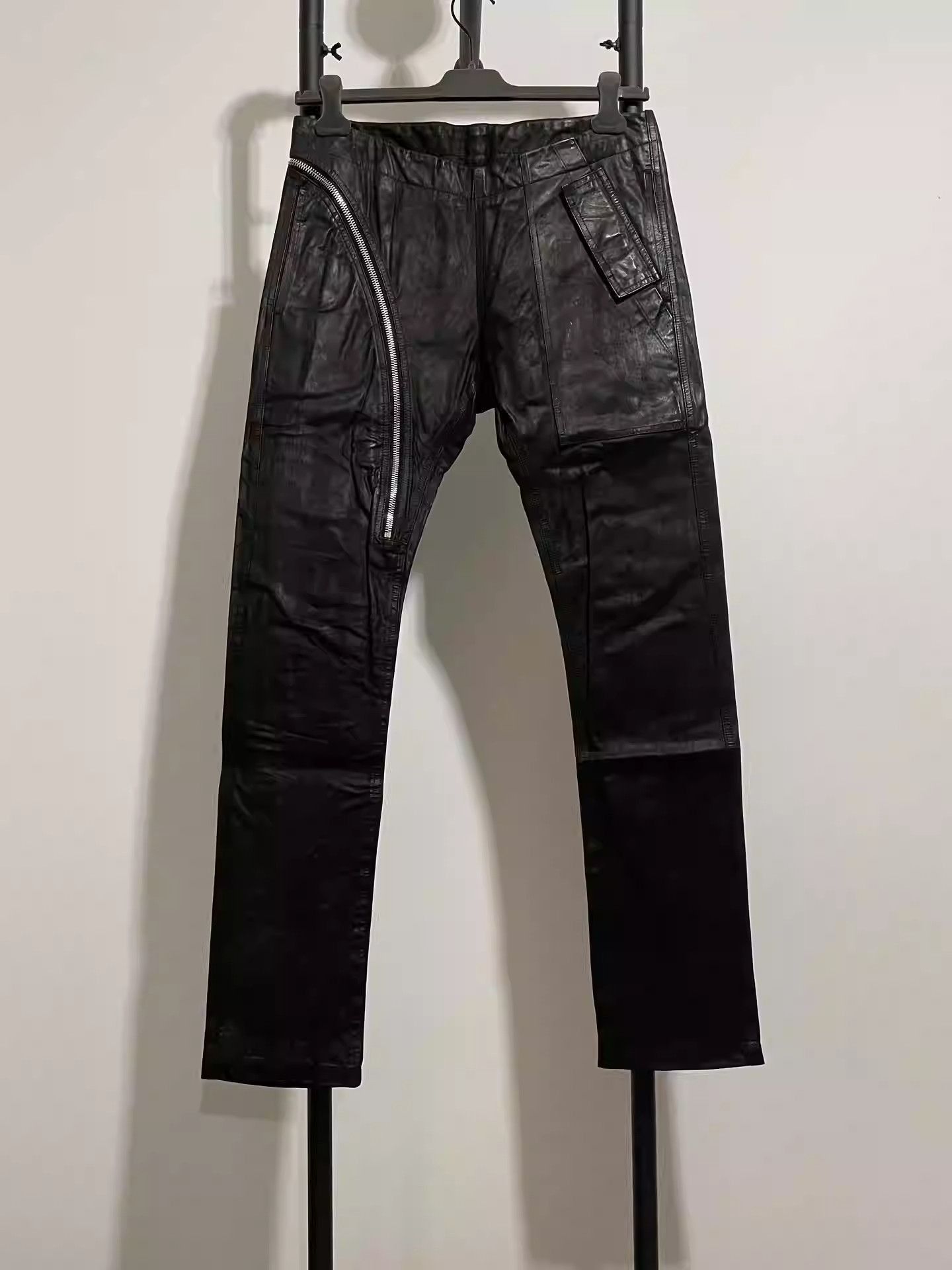 Rick Owens Rick Owens leather trousers-2505 Size US 32 / EU 48 - 1 Thumbnail