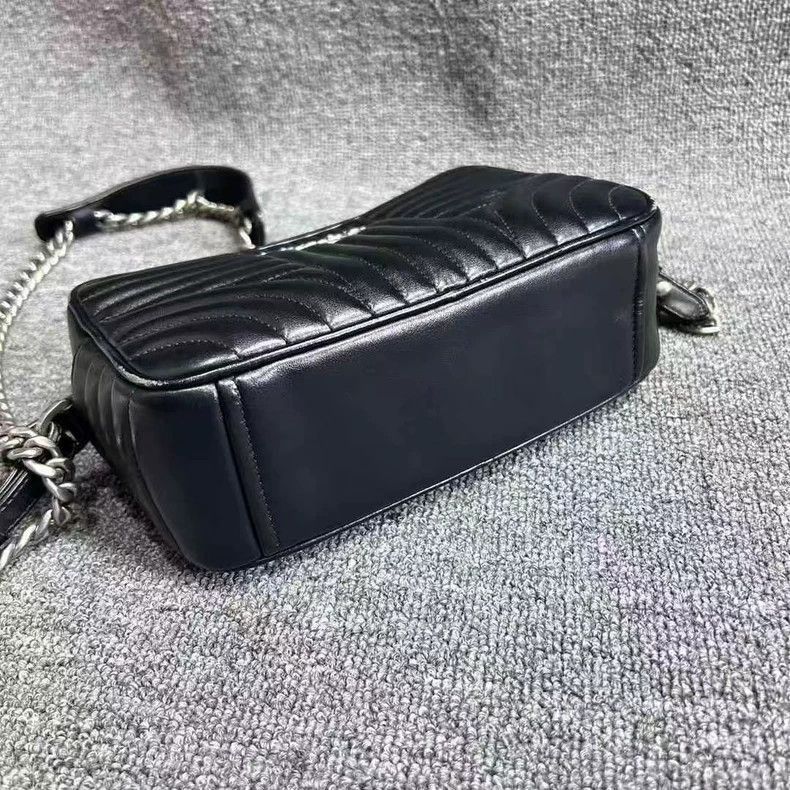 Prada Prada Classic Black Silver Camera Shoulder Bag-2506 Size ONE SIZE - 9 Thumbnail