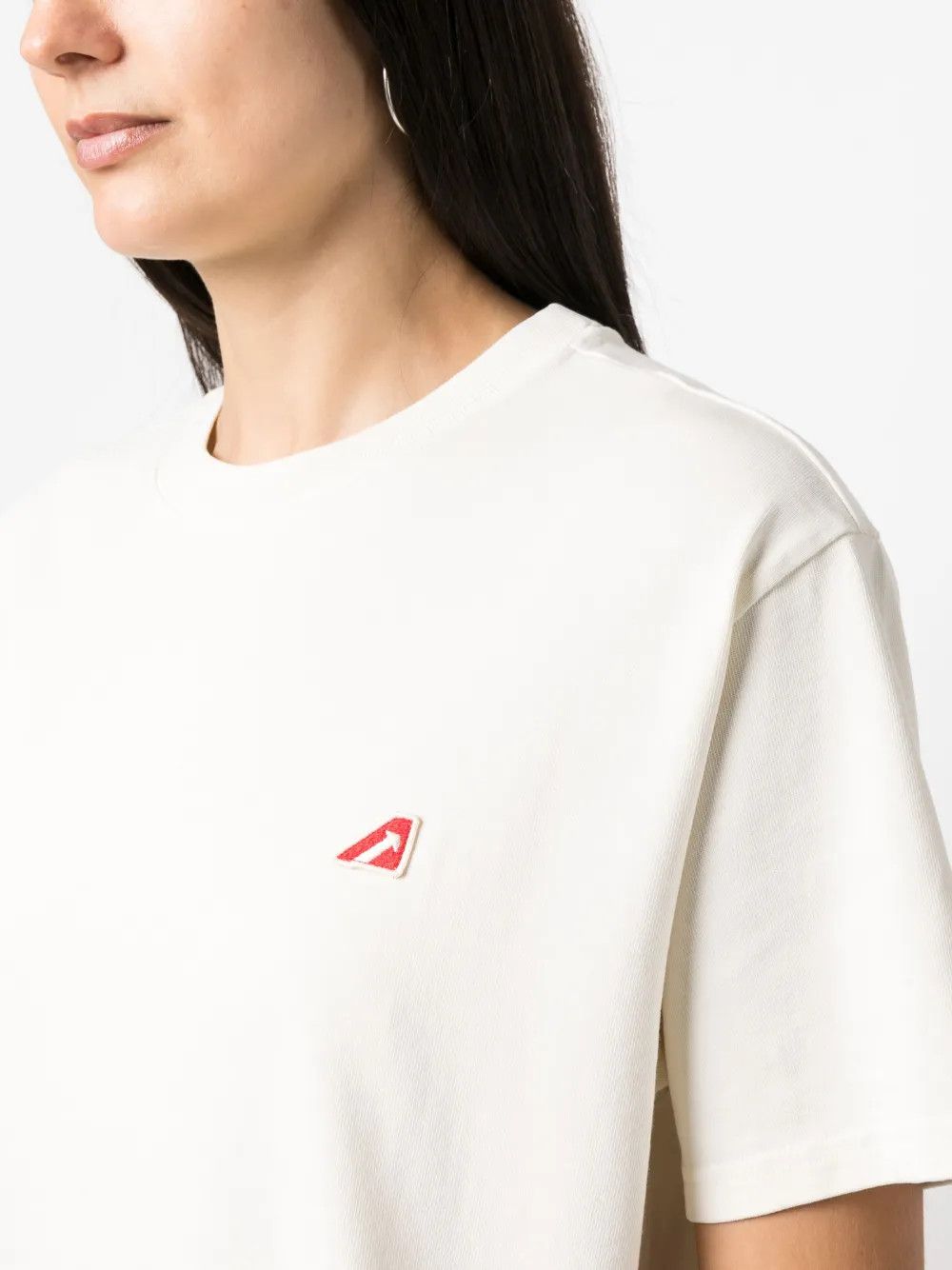 AUTRY o1y0725 Crewneck T-Shirt in White Size XS / US 0-2 / IT 36-38 - 2 Thumbnail