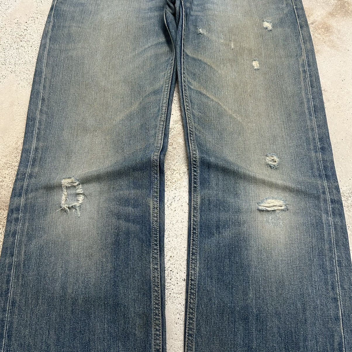 Diesel Men Diesel Industry Larkee Jean Selvedge Distressed Wash e' Size US 30 / EU 46 - 4 Thumbnail