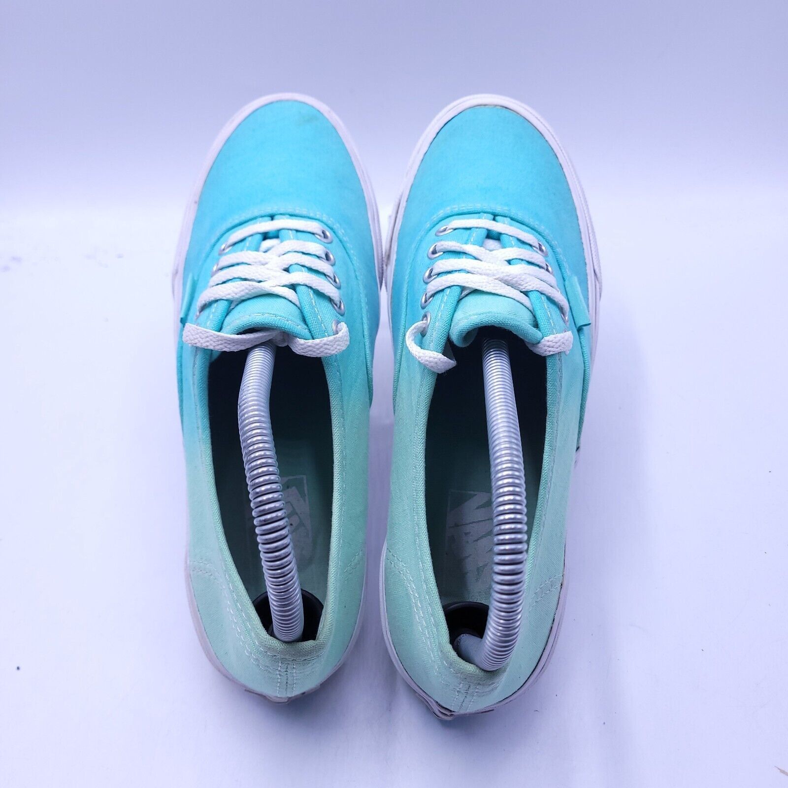 Vans Vans Off the Wall Shoe Women Size 7 Mens 5.5 T375 Blue White Size US 7 / IT 37 - 4 Thumbnail