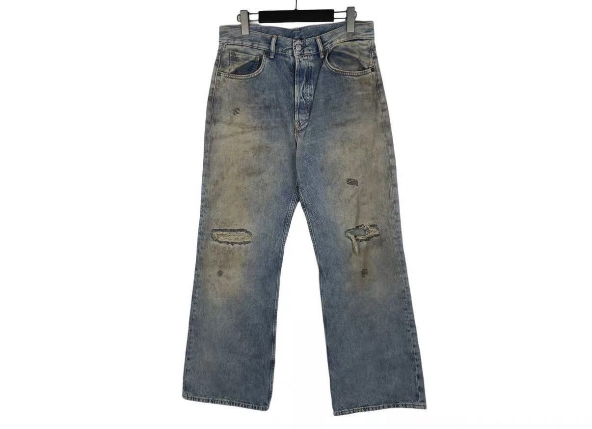 Acne Studios Blue Distressed Denim Jeans Size US 30 / EU 46 - 1 Thumbnail