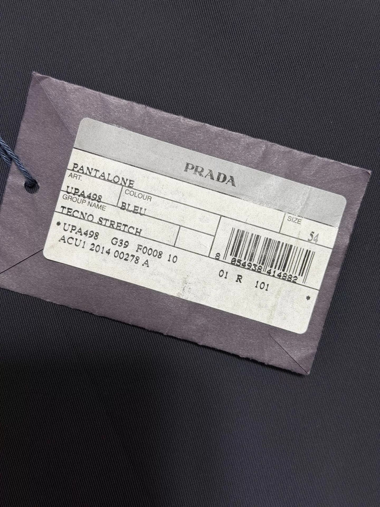 Prada Prada Straight-Leg Tech Trousers 54/56 Black Nylon-Spandex Size US 38 / EU 54 - 8 Thumbnail