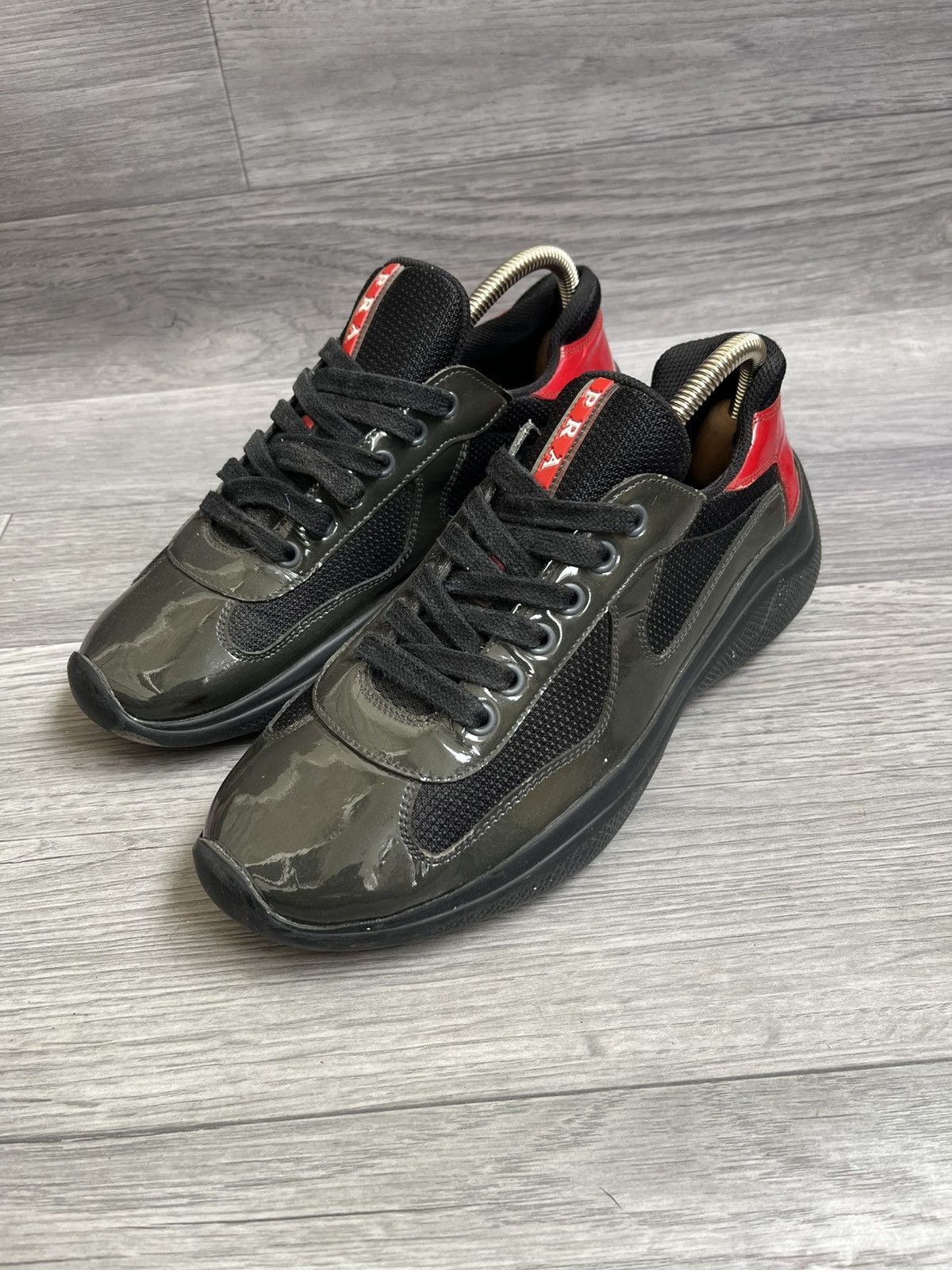Prada Prada american cup patent leather low-top sneakees sz 5.5 Size US 6.5 / EU 39-40 - 3 Thumbnail