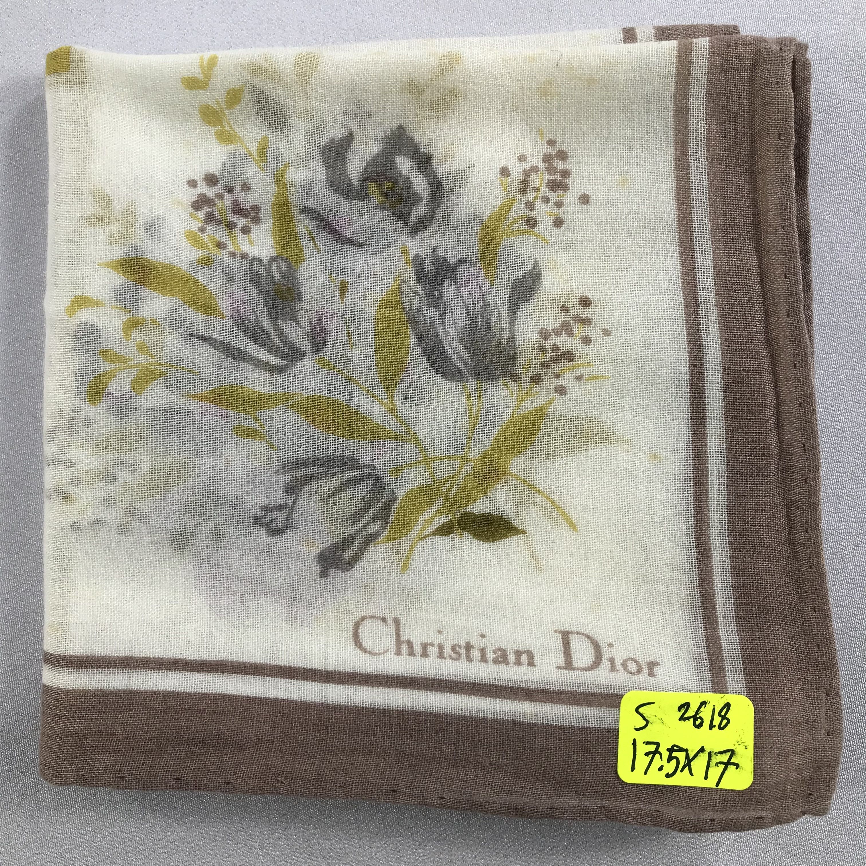 Vintage Christian Dior Bandana / Handkerchief / Neckerchief -S2618 Size ONE SIZE - 5 Thumbnail