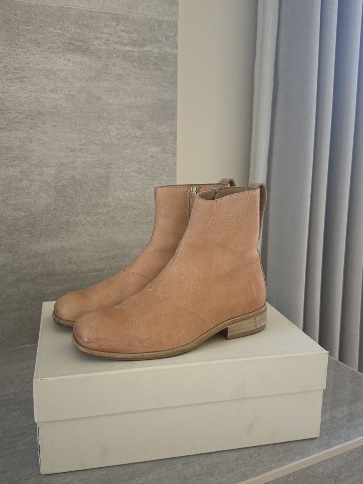 Our Legacy Our Legacy Michaelis Boots in Natural Tan Leather Size US 7 / EU 40 - 7 Thumbnail