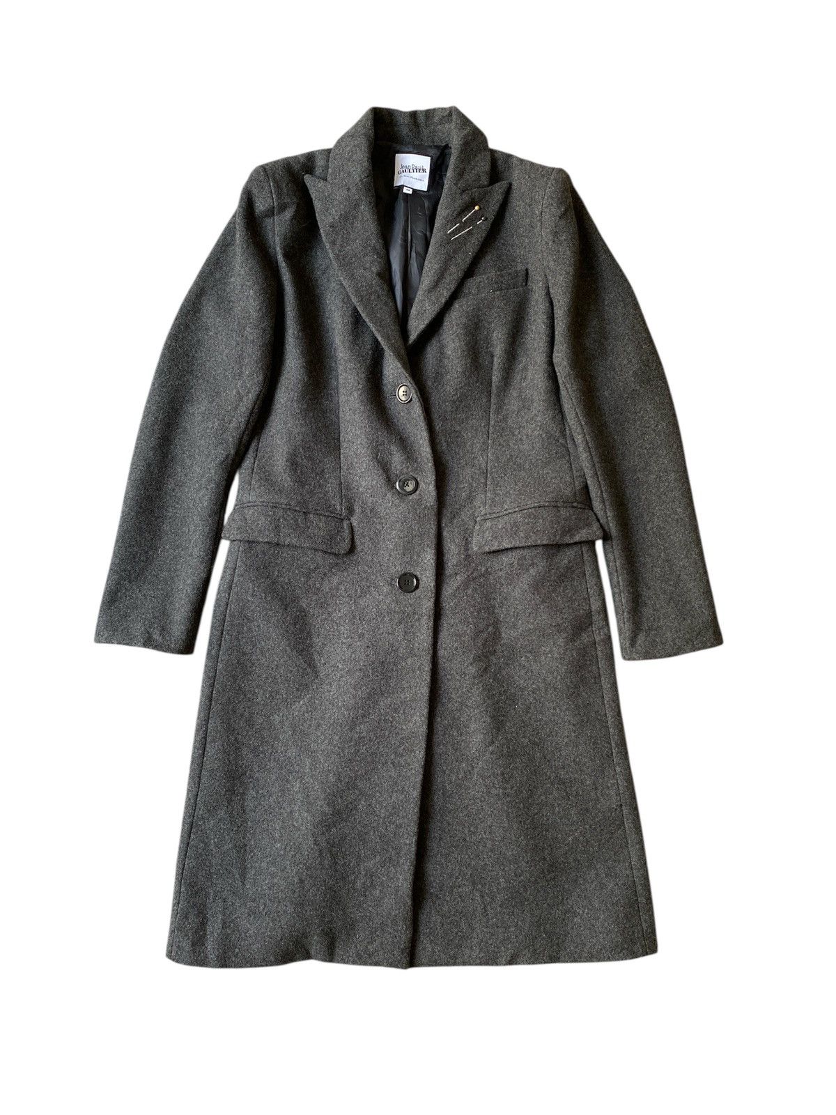 Jean Paul Gaultier Jean Paul Gaultier Wool Long Coat Size M / US 6-8 / IT 42-44 - 1 Thumbnail