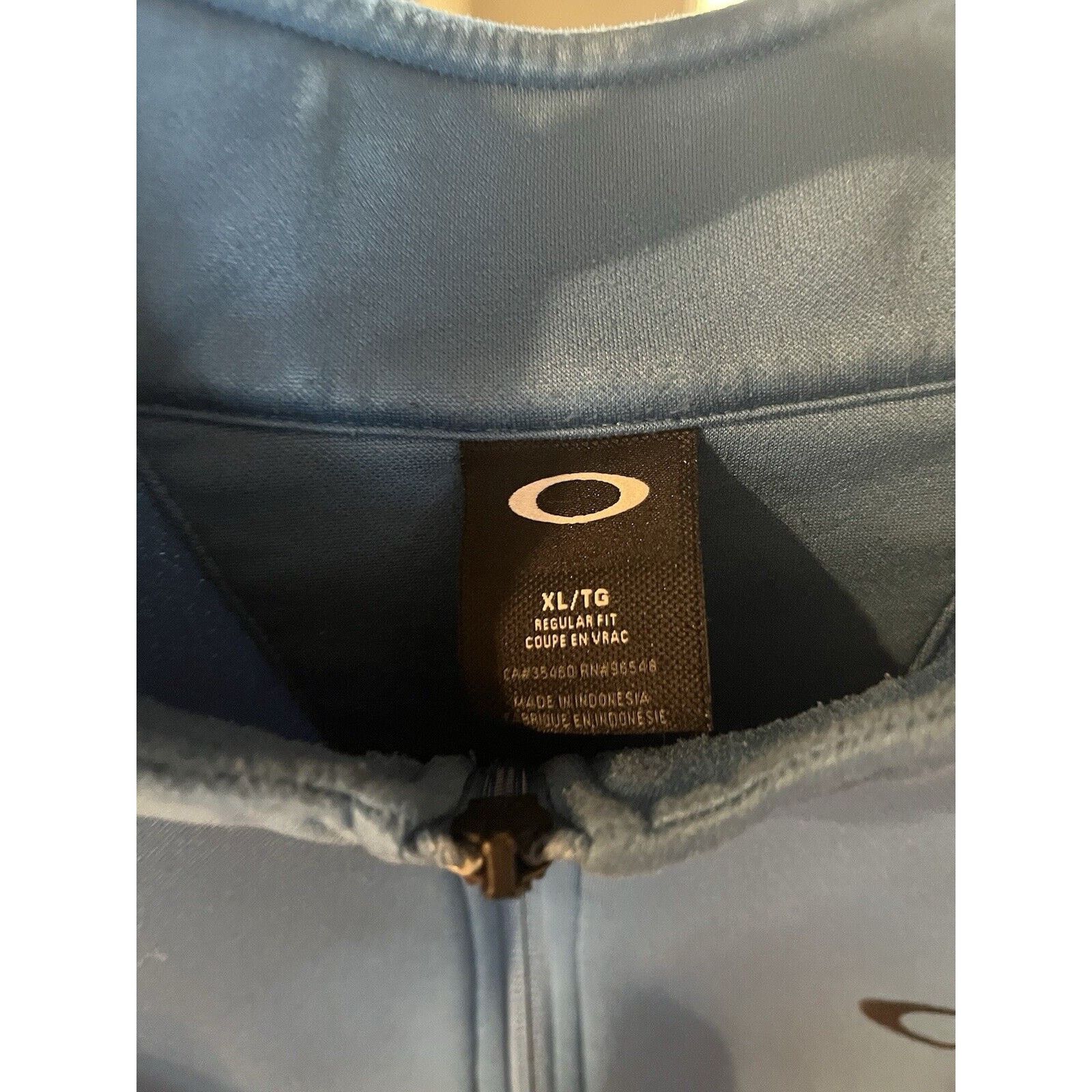 Oakley Oakley 1/4 Zip Pullover Long Sleeve. Mens XL Blue Size US XL / EU 56 / 4 - 3 Thumbnail