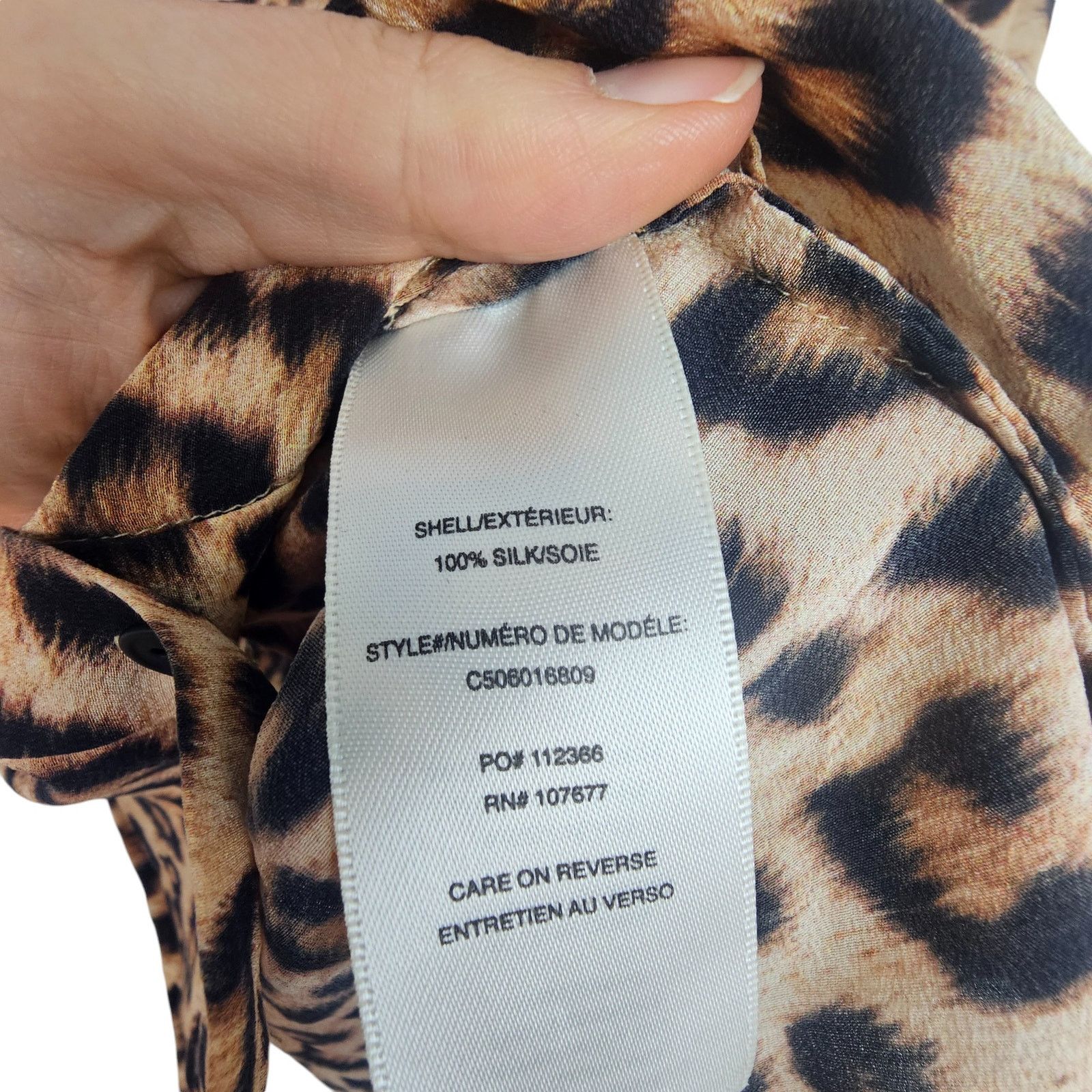 Alice + Olivia Alice + Olivia Eloise Leopard Print Silk Blouse XS Mob Wife Size XS / US 0-2 / IT 36-38 - 9 Thumbnail