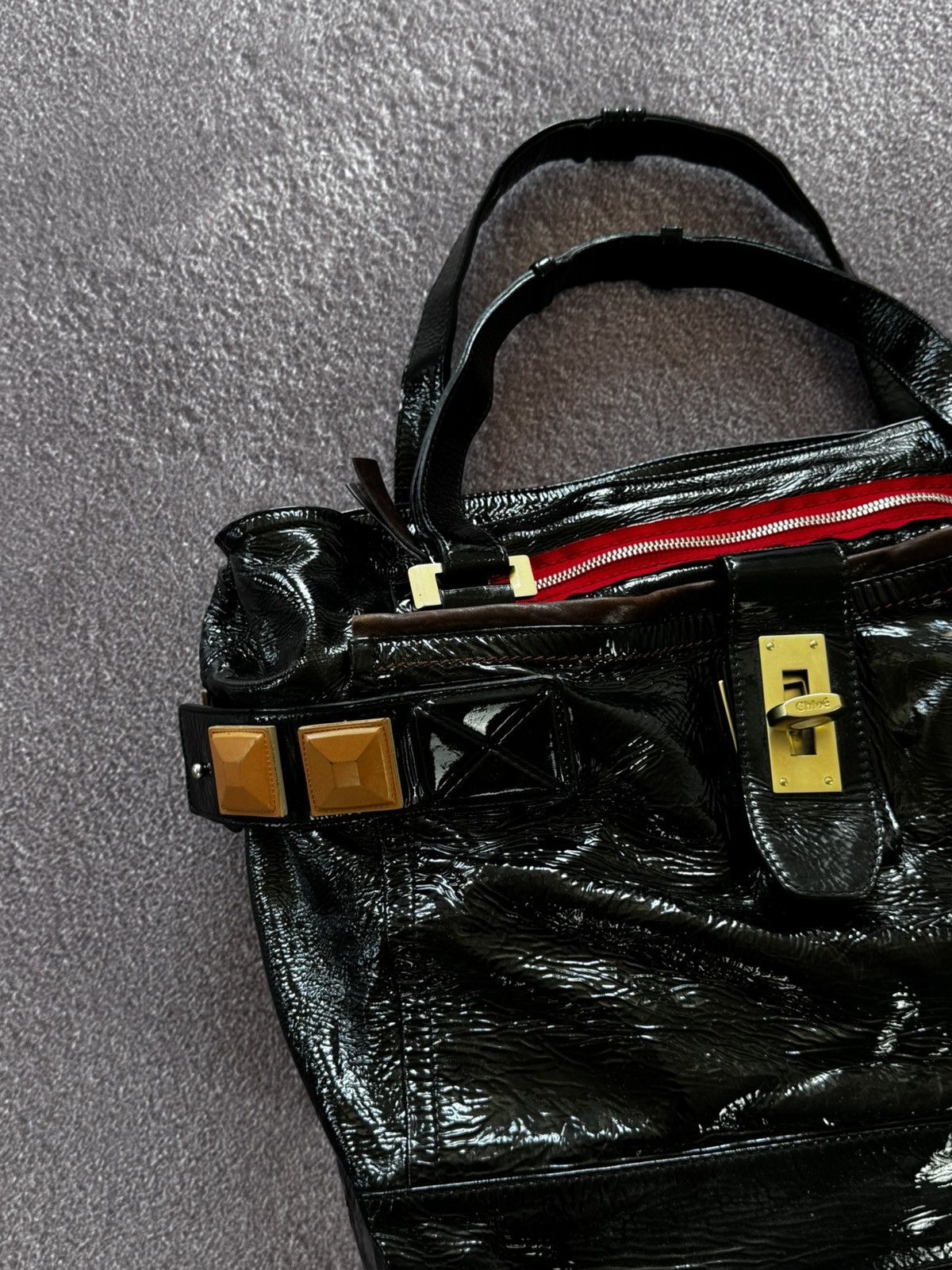 Chloe Chloe 00s Avant Garde Leather Audra Handle Bag Size ONE SIZE - 4 Thumbnail