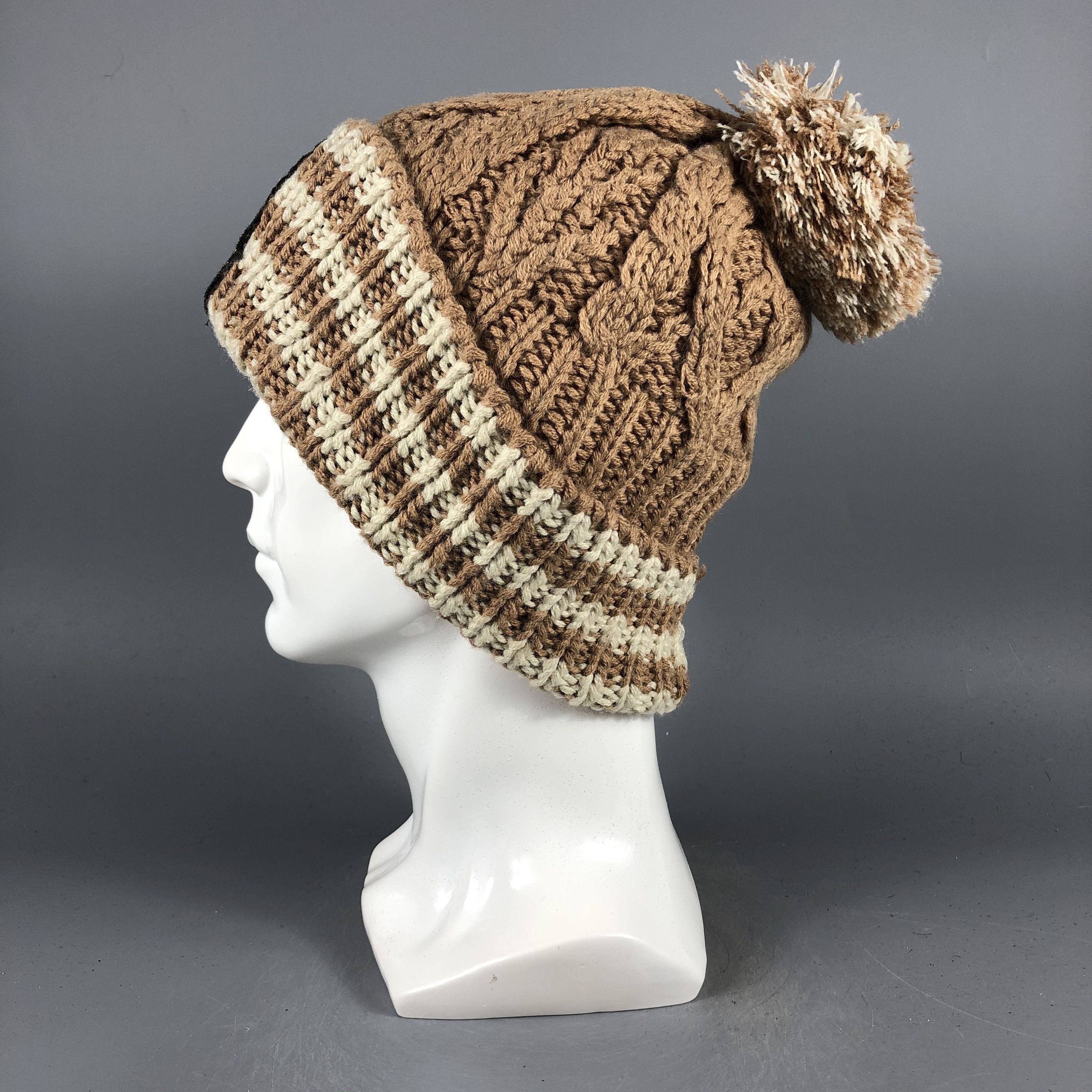 Japanese Brand × Vintage Ank Rouge Knit Beanie Snow Hat Snow Cap -D1014 Size ONE SIZE - 1 Thumbnail