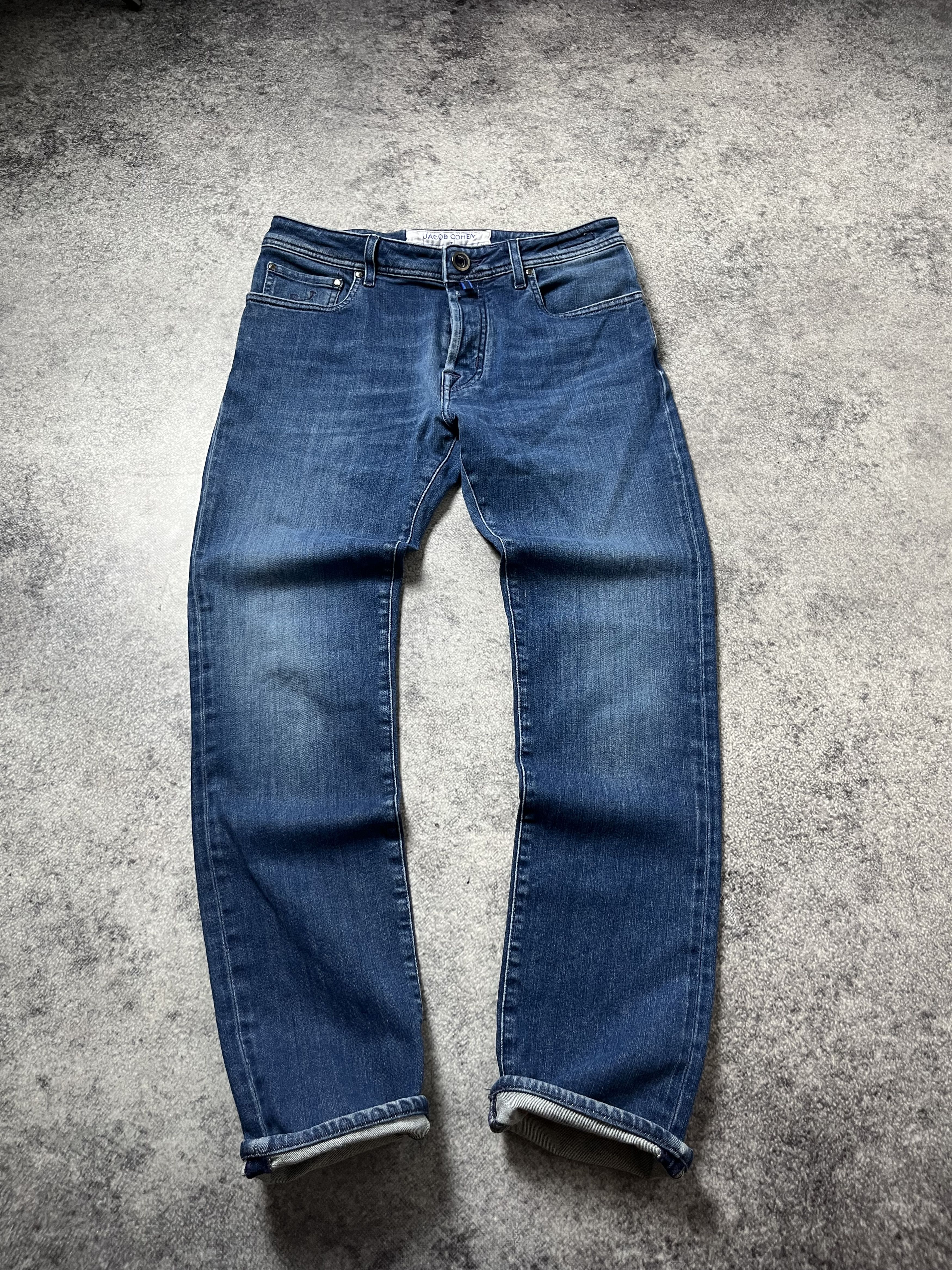 Jacob Cohen 🔥Jacob Cohen Style 688 Premium Denim Jeans Straight Fit Size US 33 - 3 Thumbnail