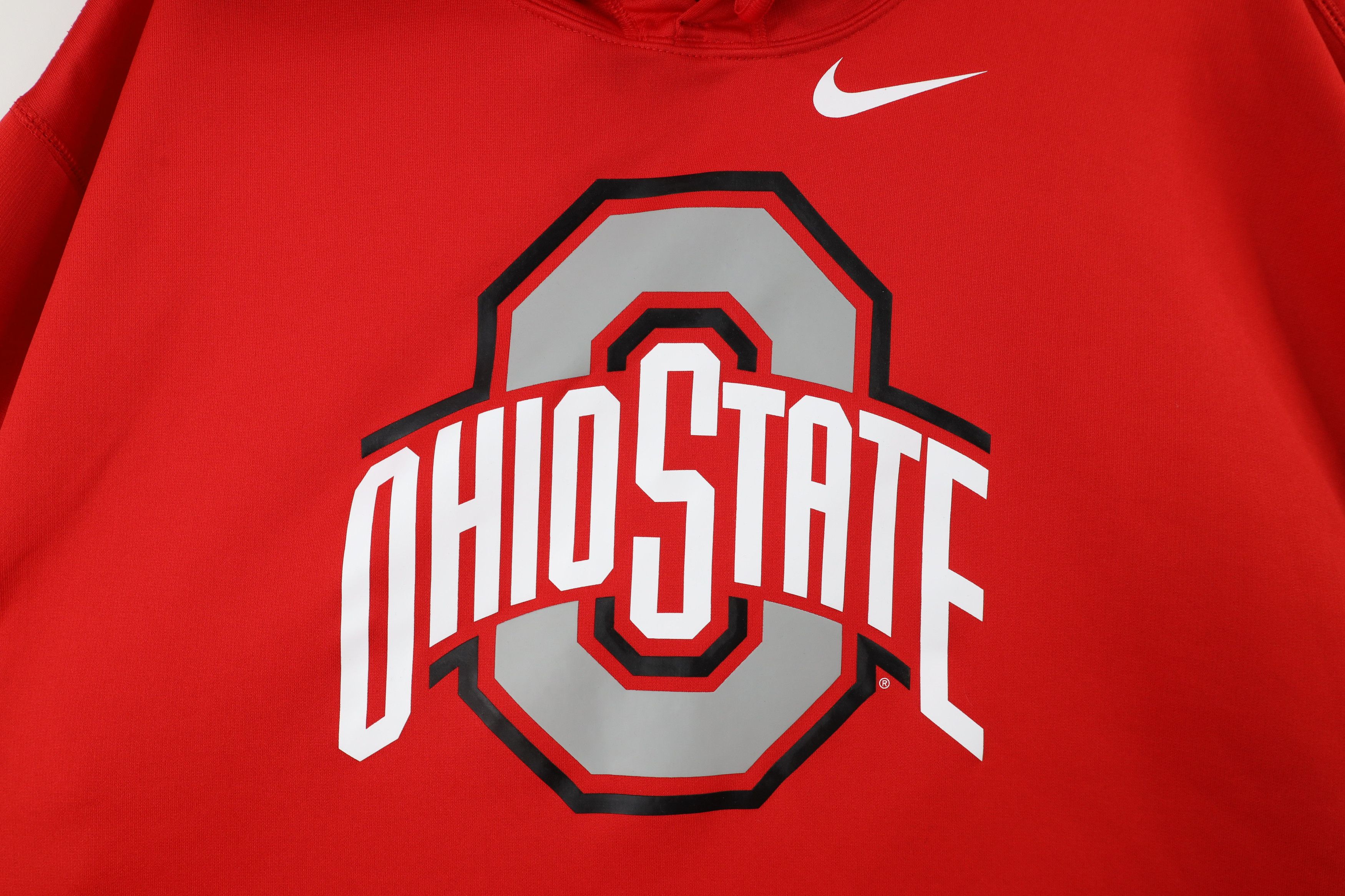 Nike × Vintage Nike Therma Fit Ohio State University Hoodie Sweatshirt Red Size US XXL / EU 58 / 5 - 5 Thumbnail