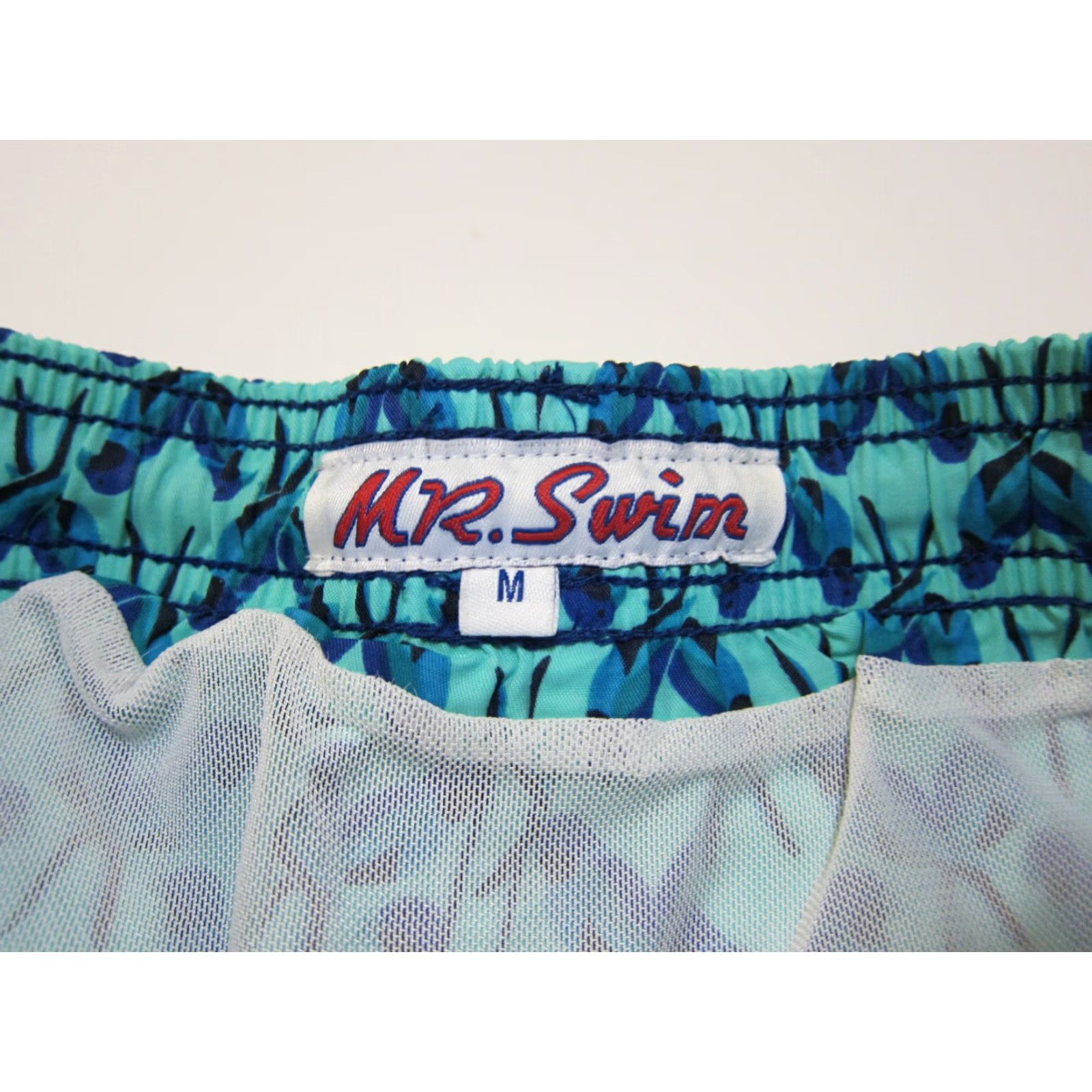 Swims Mr. Swim 100% Nylon Parakeet Bird Blue Lined Board Shorts Men Medium Beach Swim Bottom Size US 31 - 3 Thumbnail