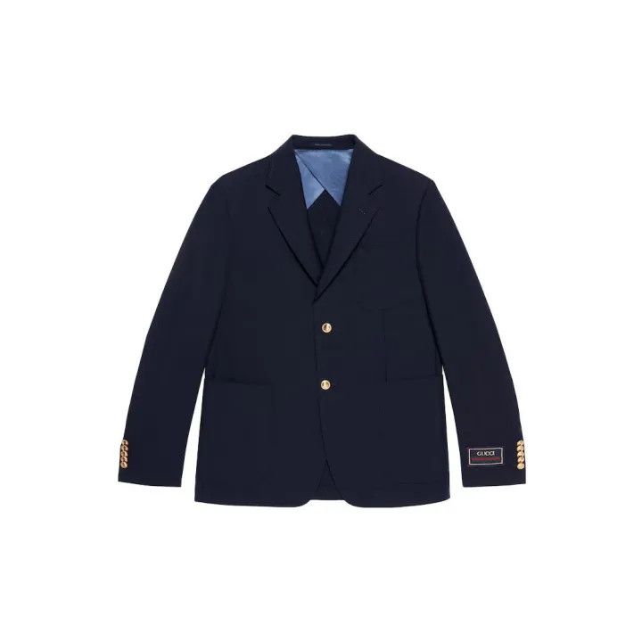Gucci Gucci Logo Long Sleeve Blazer for Men Size US M / EU 48-50 / 2 - 1 Thumbnail