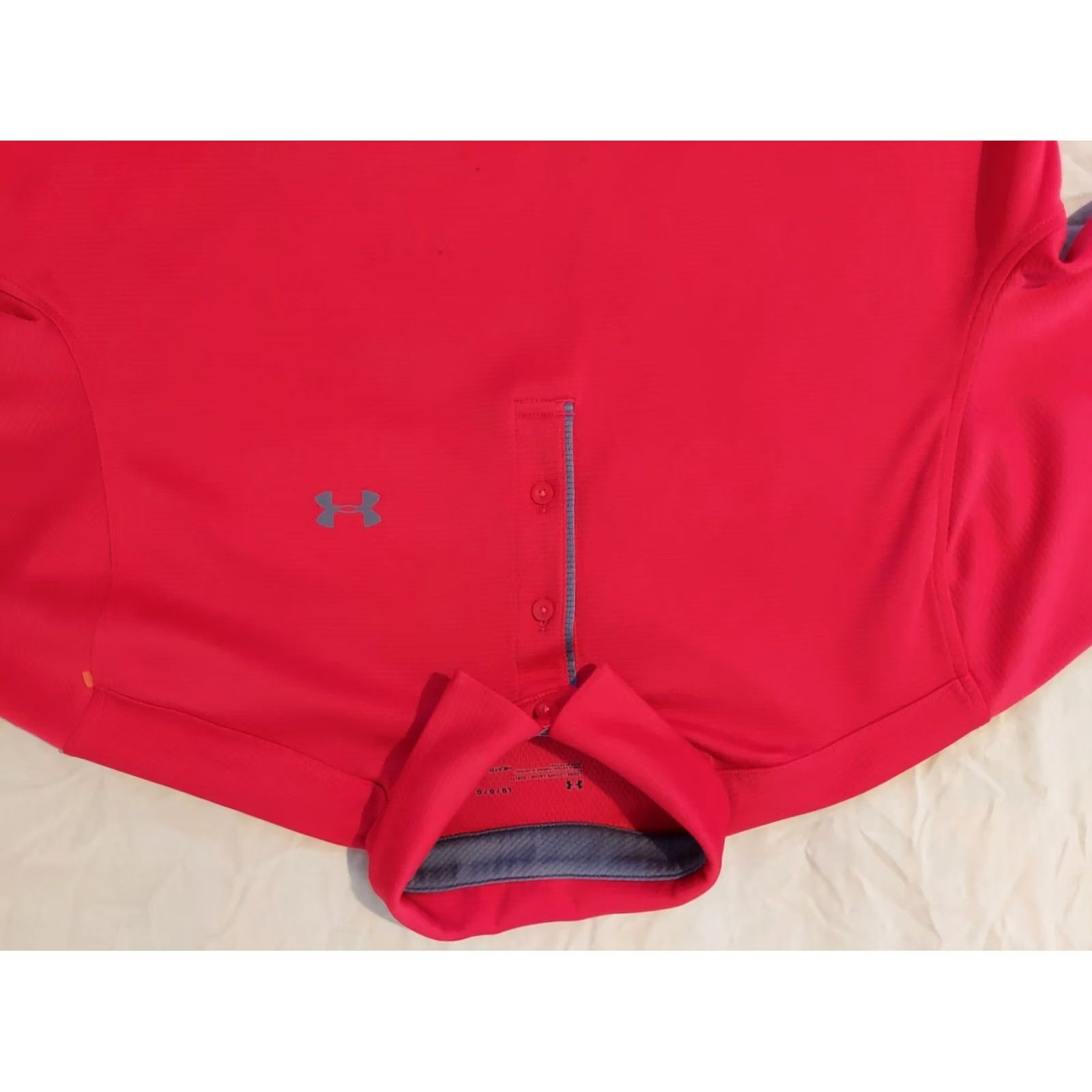 Under Armour Mens Red Polo Shirt L Large Athletic Golf Under Armour Size US L / EU 52-54 / 3 - 2 Thumbnail