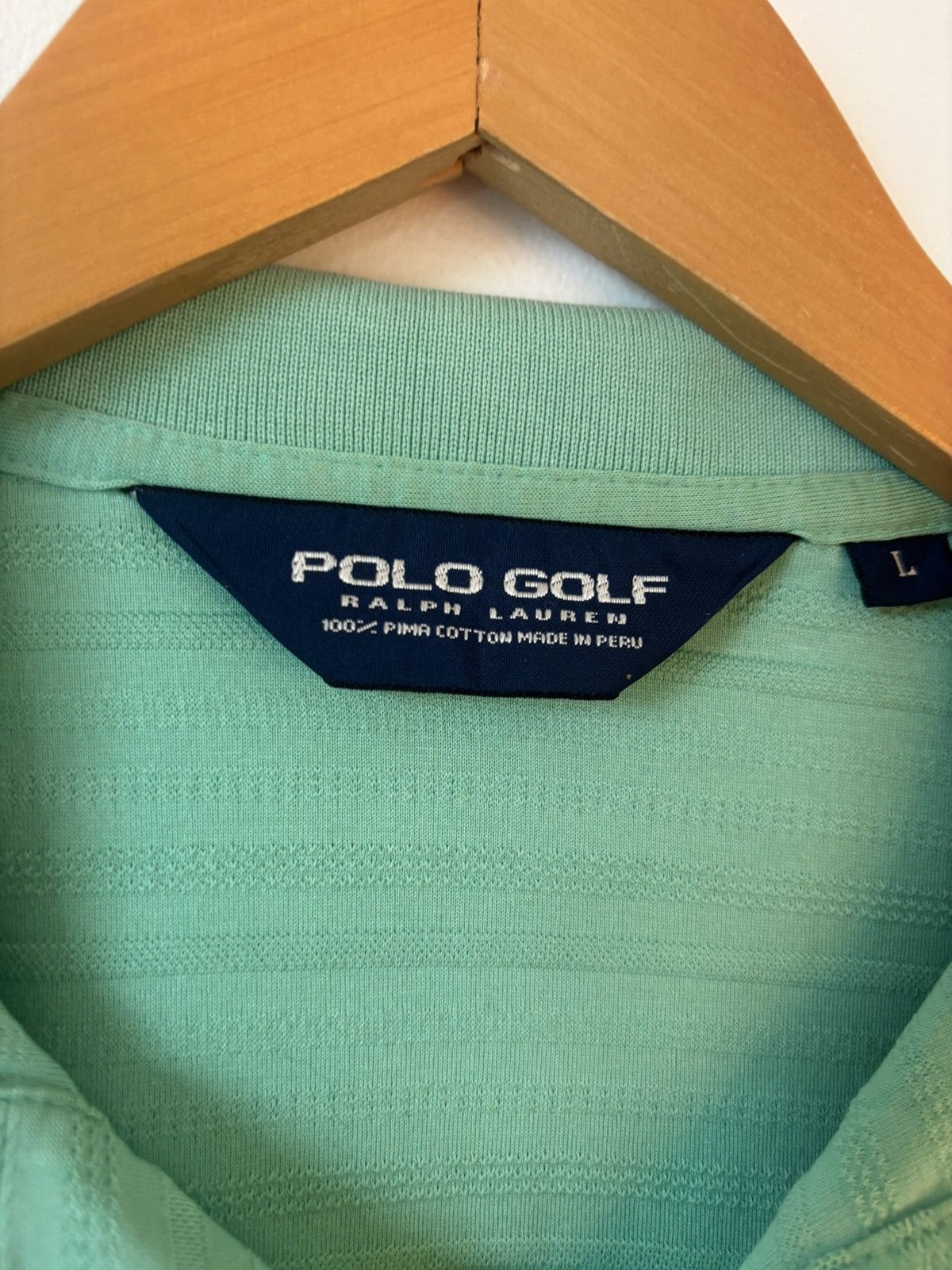 Polo Ralph Lauren Ralph Lauren Green Golf Polo Shirt Large Pima Cotton Peru Size US L / EU 52-54 / 3 - 3 Thumbnail