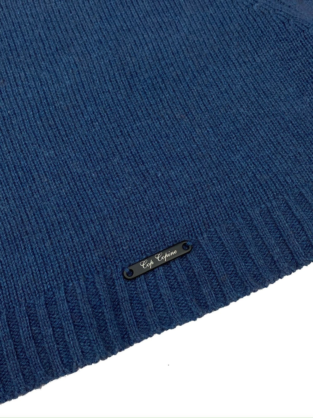 Cop Copine COP COPINE WOMEN ASYMMETRICAL SWETER BLUE MERINO WOOL SIZE S Size S / US 4 / IT 40 - 5 Thumbnail