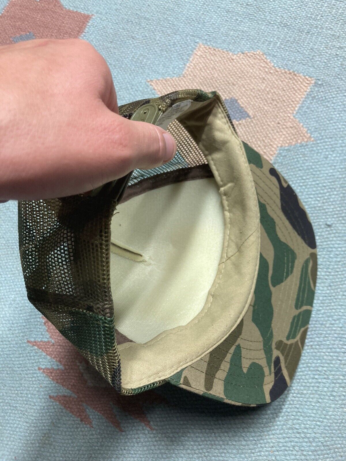 Vintage VTG 80s trucker hat cam rice lake canada woodland duck goose Size ONE SIZE - 6 Thumbnail