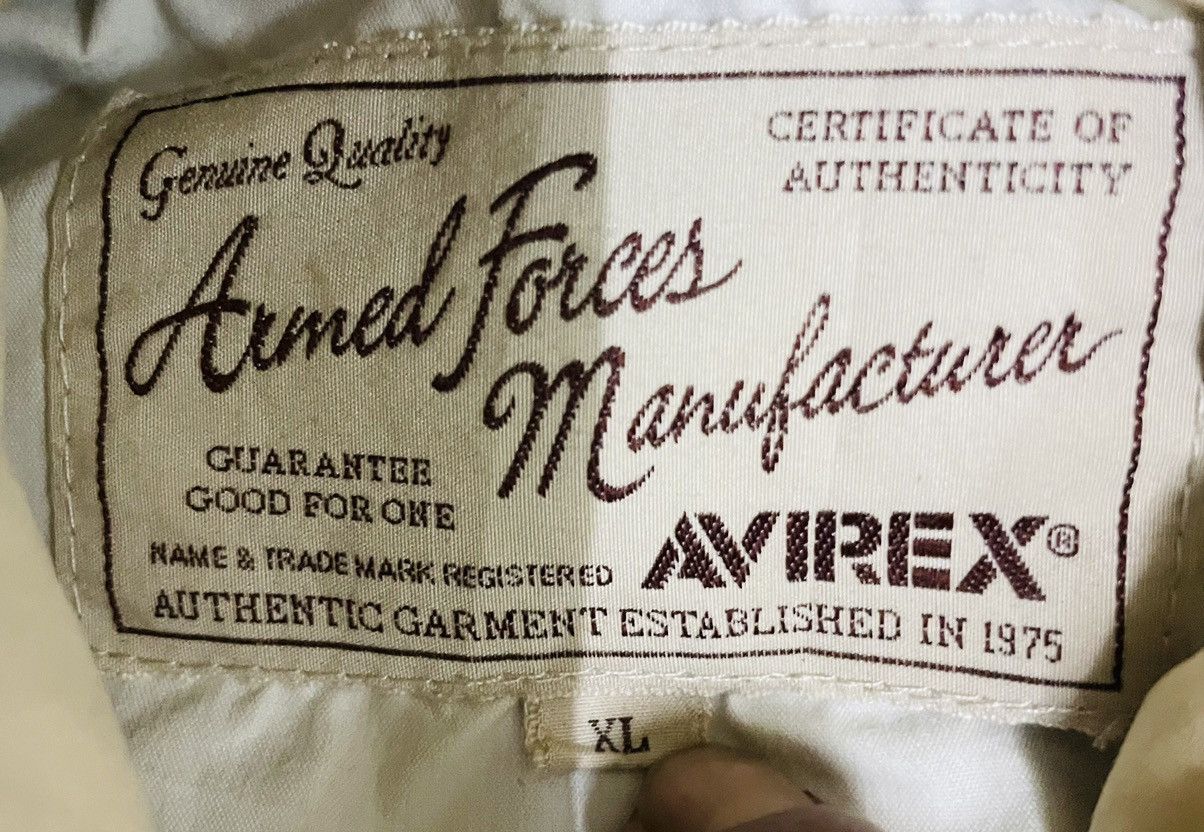 Avirex × Vintage Vtg AVIREX ARMED FORCE MANUFACTURER Size US XL / EU 56 / 4 - 13 Thumbnail