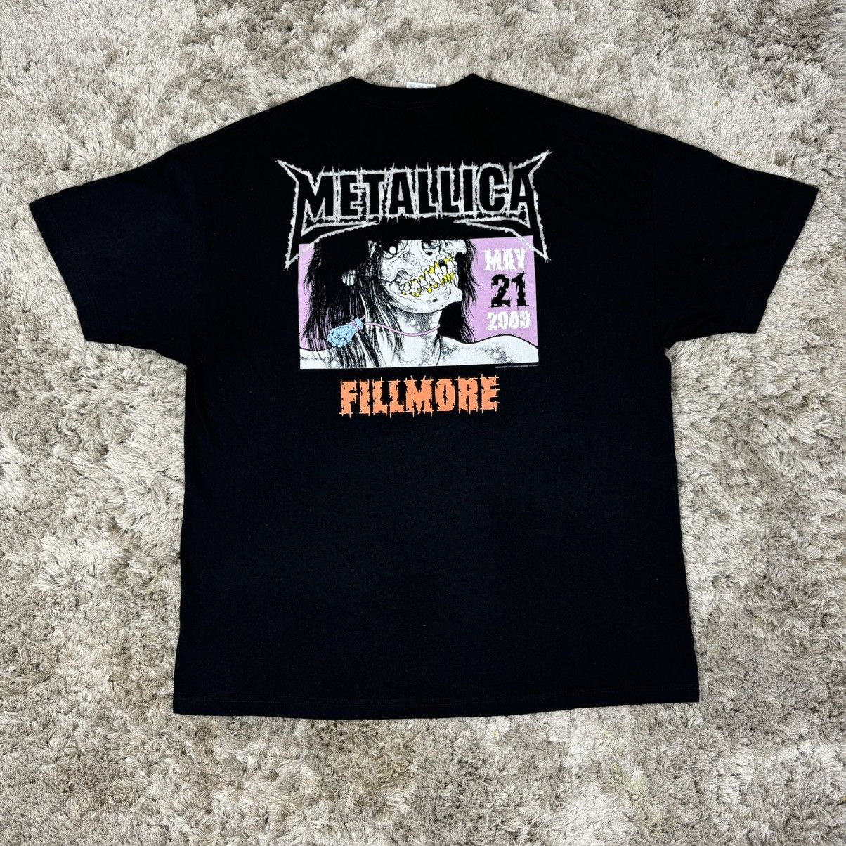 Band Tees × Metallica × Vintage Vintage 2003 Metallica St Anger 21st Tour Tee T - Shirt Size US XXL / EU 58 / 5 - 1 Thumbnail