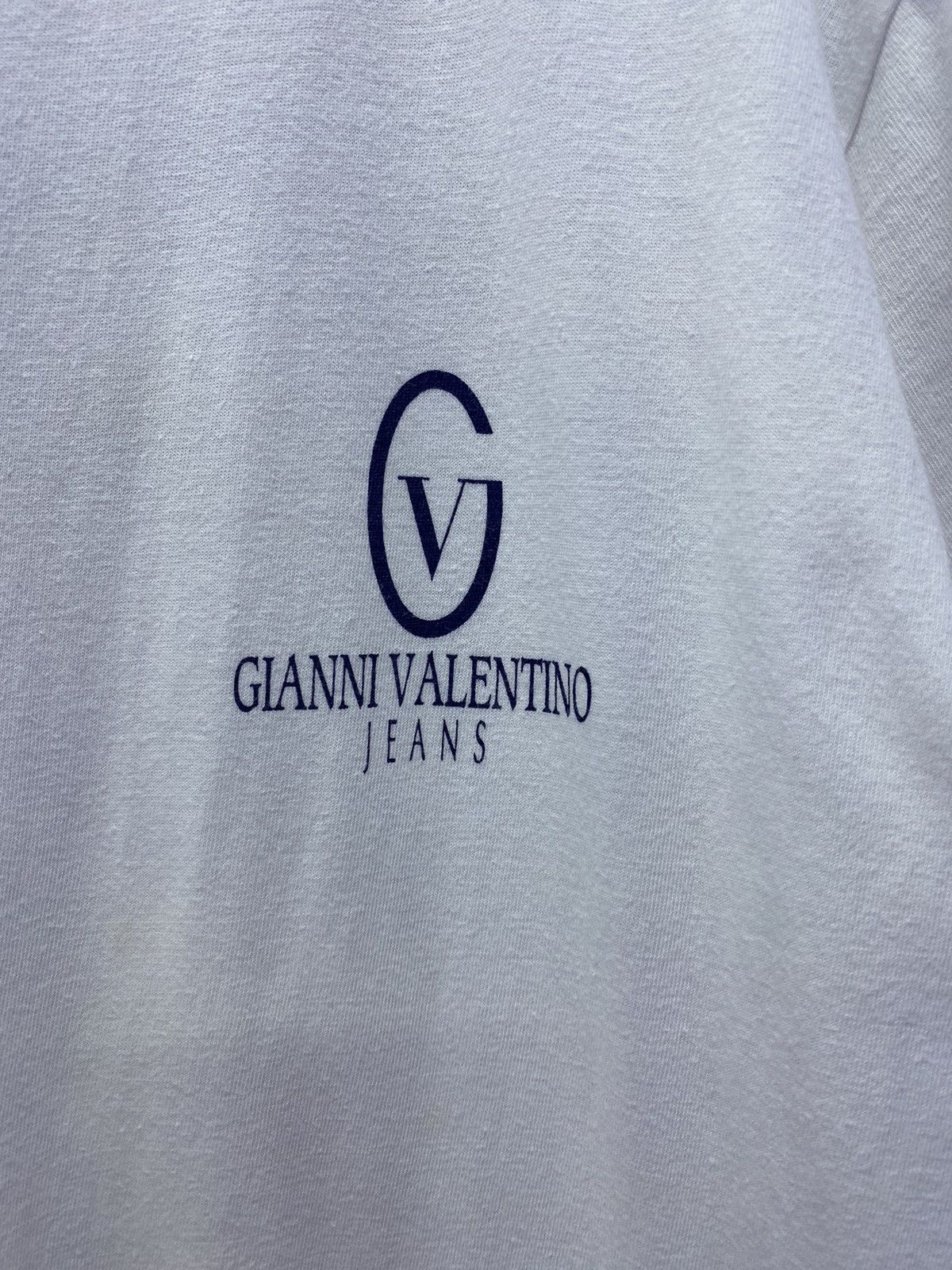 Valentino × Vintage Vintage Gianni Valentino Jenas White Tee Size US M / EU 48-50 / 2 - 4 Thumbnail