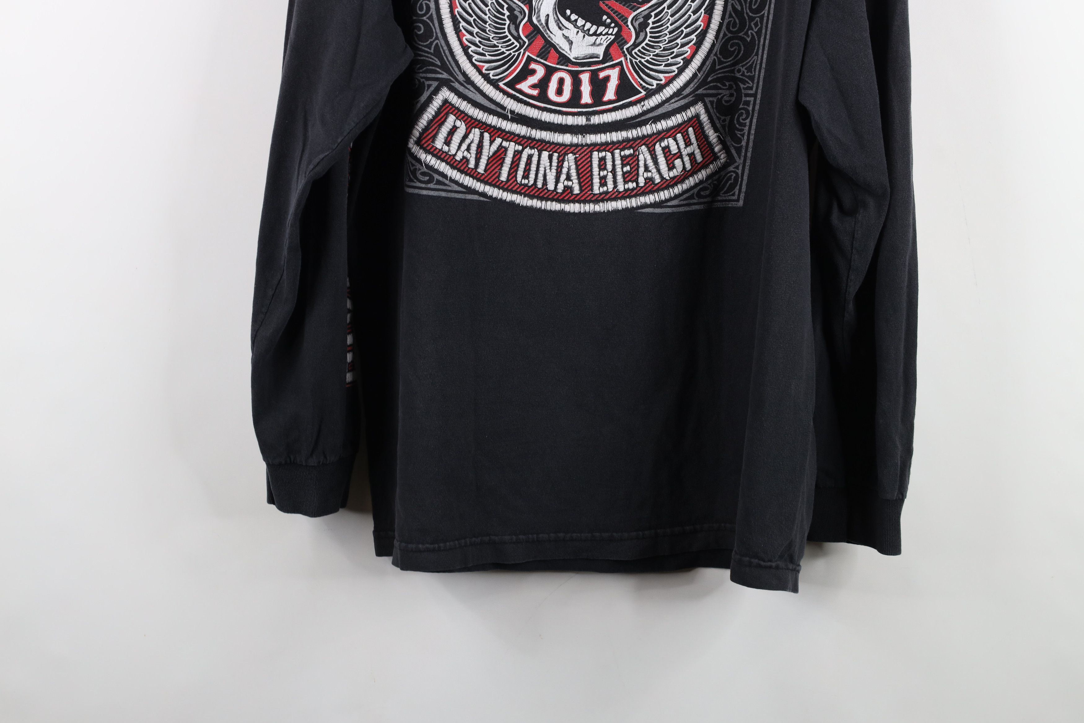 Vintage Vintage Y2K Biketoberfest Skeleton Long Sleeve T-Shirt Black Size US L / EU 52-54 / 3 - 16 Thumbnail