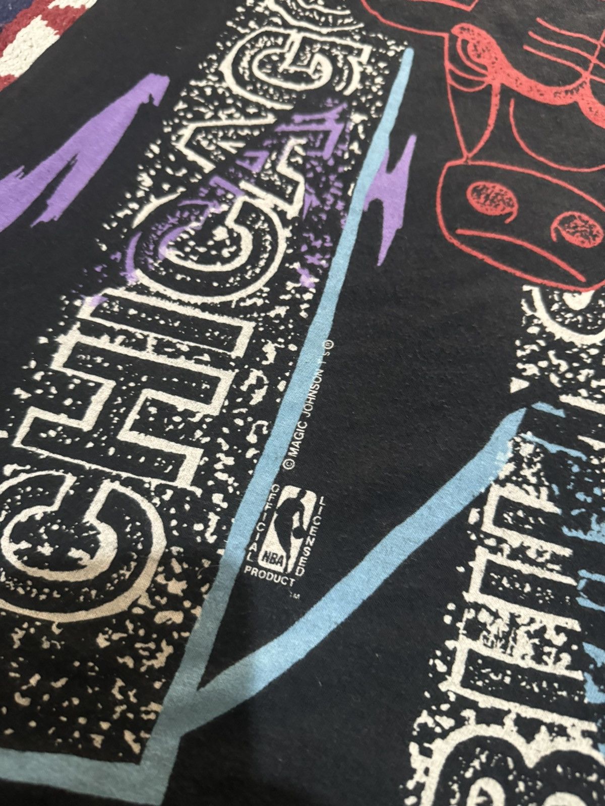 Jordan Brand × NBA × Vintage Tshirt vtg full print bulls Size US XL / EU 56 / 4 - 4 Thumbnail
