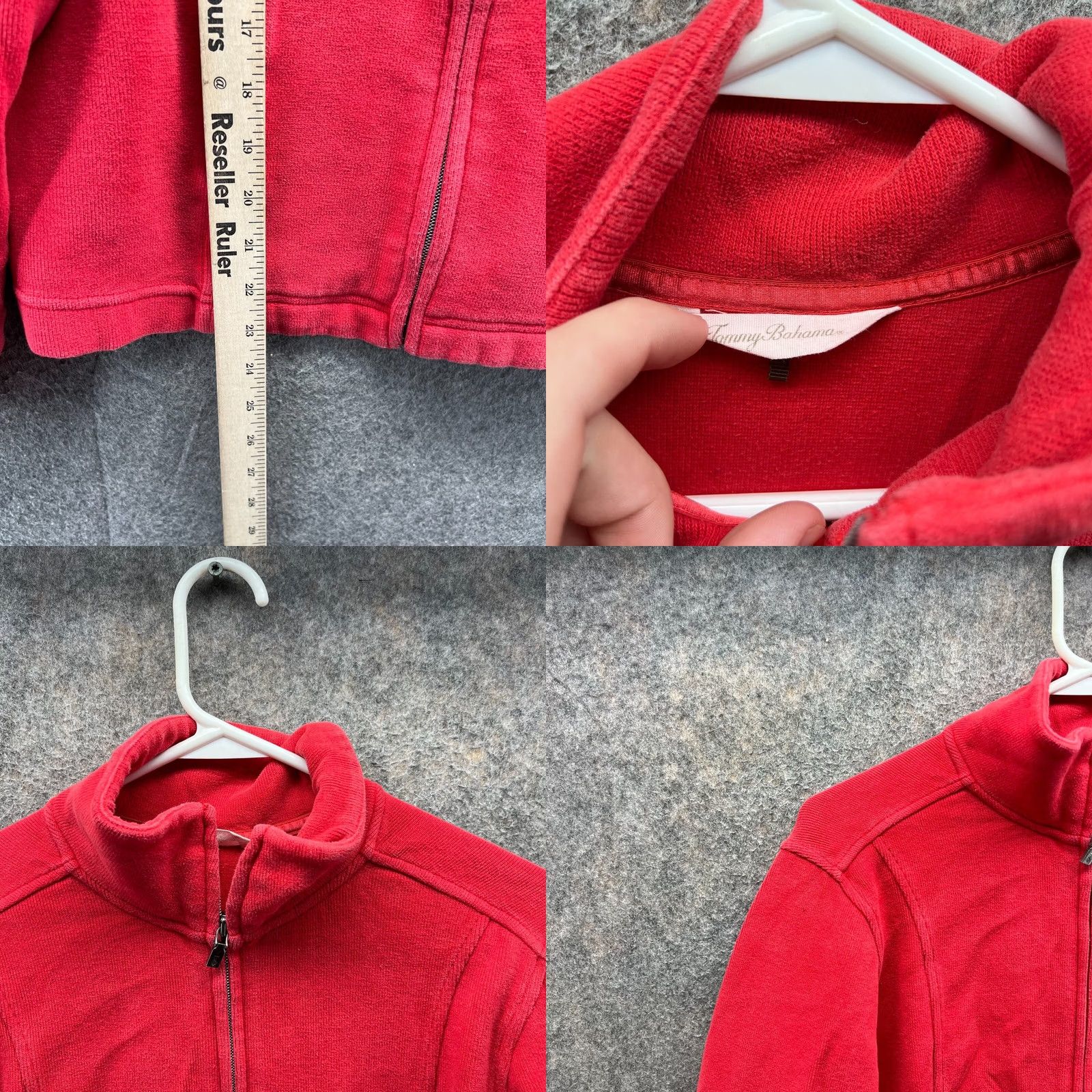 Tommy Bahama Tommy Bahama Sweater Womens S Pink Jacket Full Zip Fleece Sherpa Track Size S / US 4 / IT 40 - 8 Thumbnail
