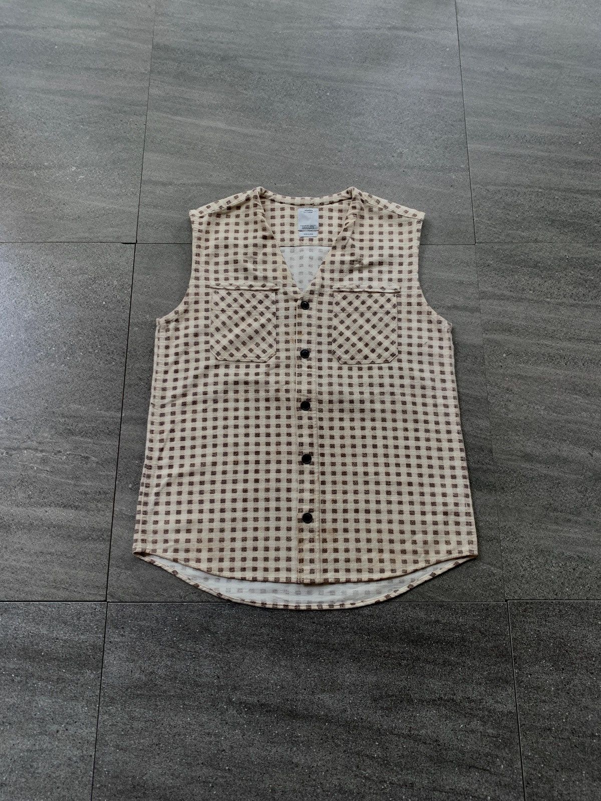 Visvim FREE TAX! Shadow Plaid Sleeveless Shirt Size US M / EU 48-50 / 2 - 2 Thumbnail