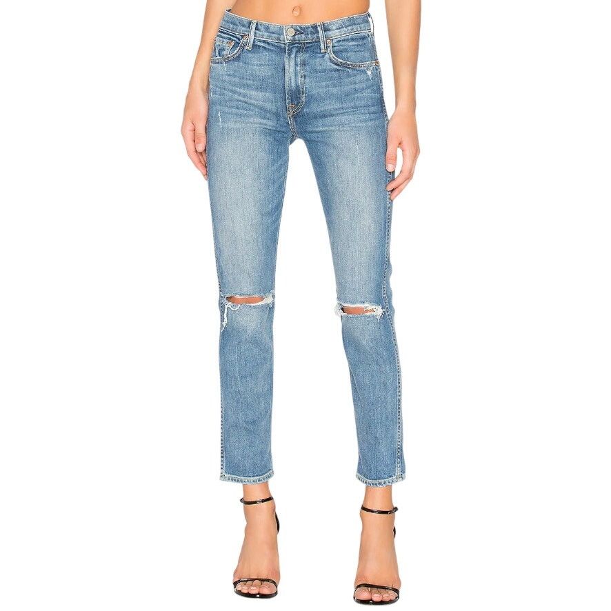 GRLFRND GRLFRND Naomi High-Rise Stretch Jean I Will Survive, Size 26 Size 26" / US 2 / IT 38 - 1 Thumbnail