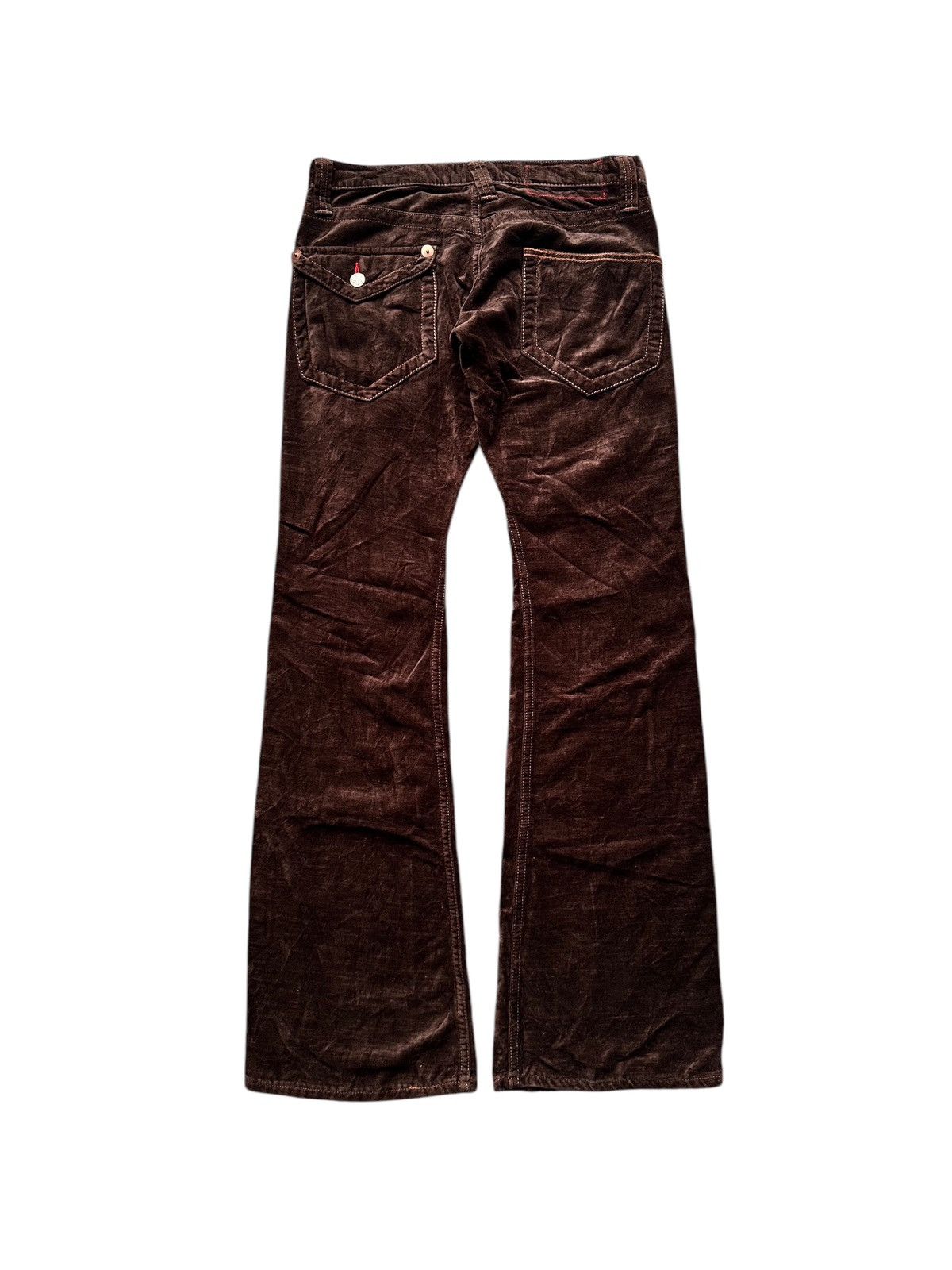 If Six Was Nine × Japanese Brand × Le Grande Bleu (L.G.B.) Vintage Blue Way Flare Pants Size 31" - 1 Thumbnail