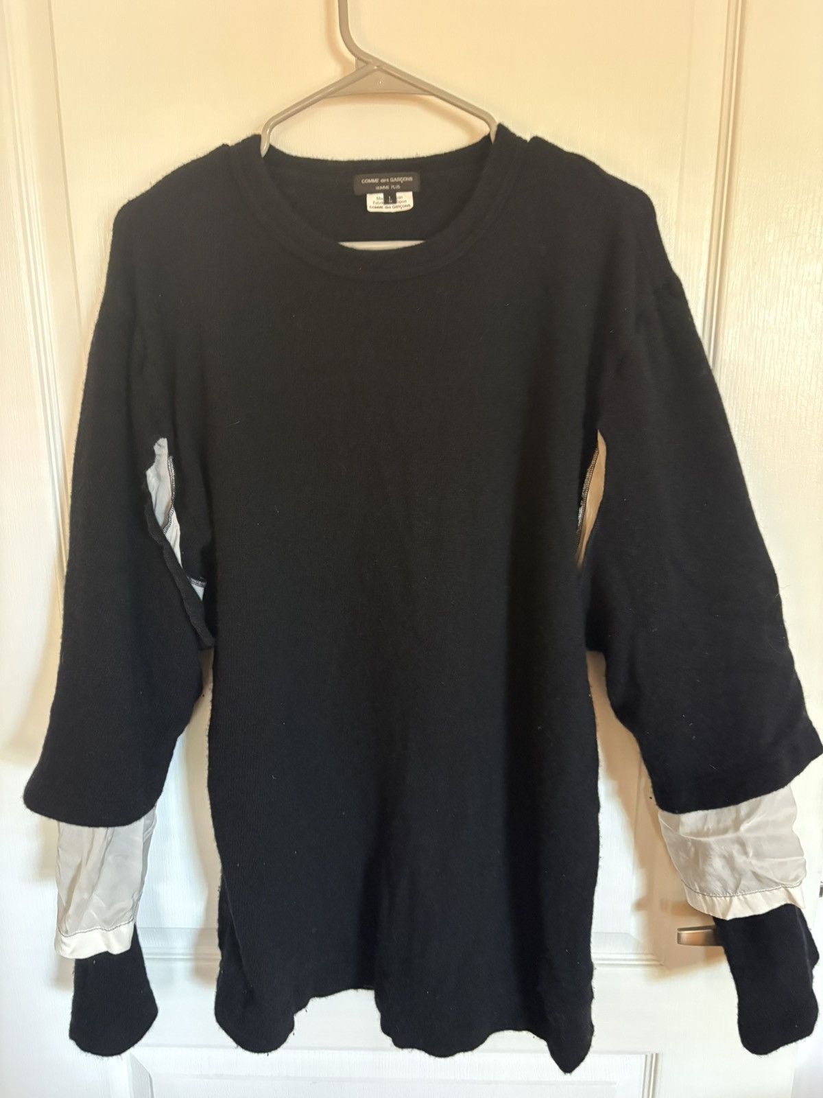 Comme des Garcons Homme Plus Comme des Garçons Black Layered Sweater Size US L / EU 52-54 / 3 - 4 Thumbnail