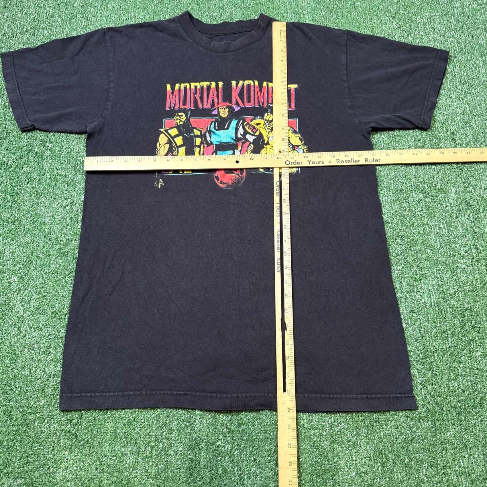 Vintage Mortal Kombat Shirt Mens LT Black Short Sleeve Crew Neck Graphic T-Shirt Size US 33 - 3 Thumbnail
