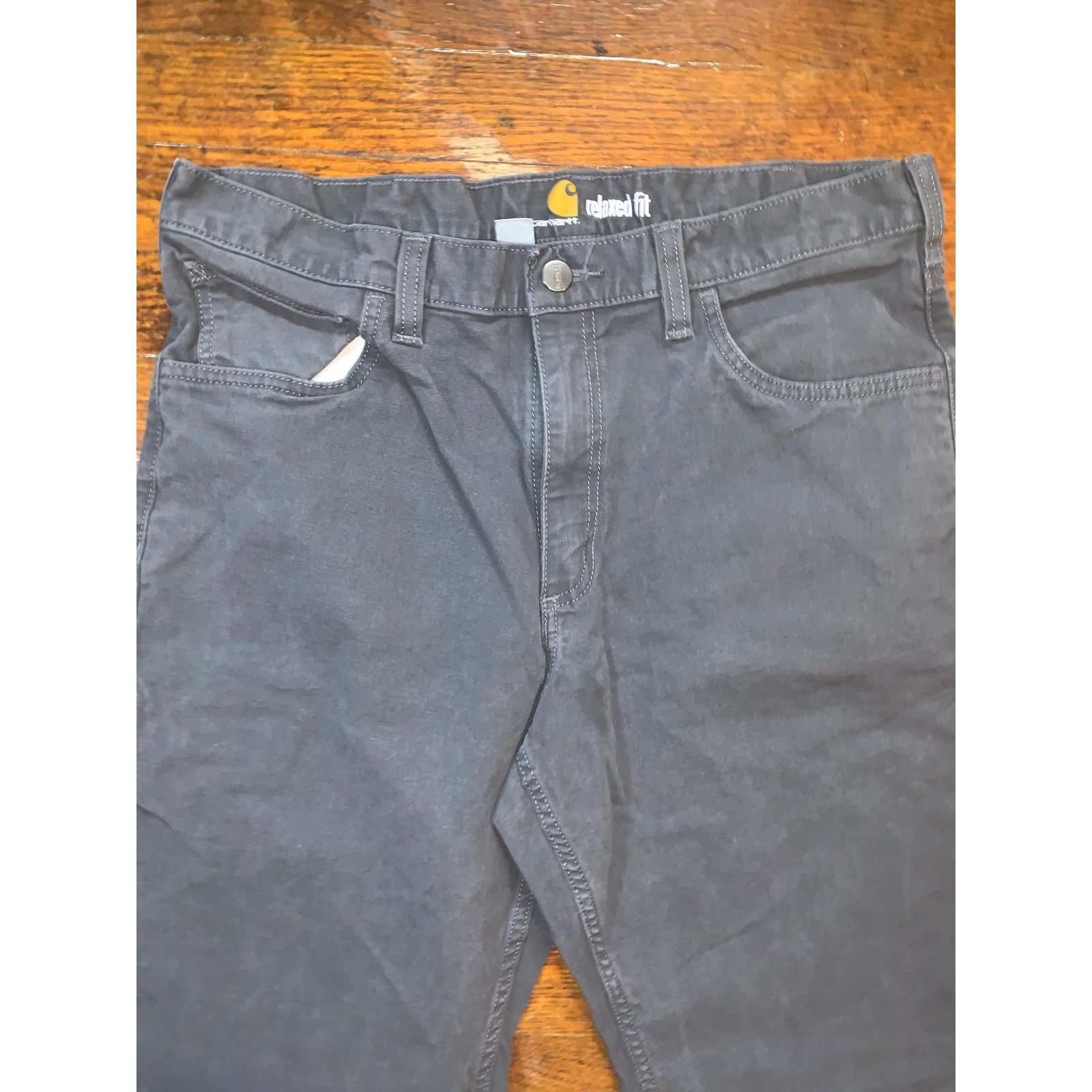 Carhartt Carhartt 102517 Rigby 5 Pocket Pants 35x32 Gravel Flex Size US 35 - 2 Thumbnail