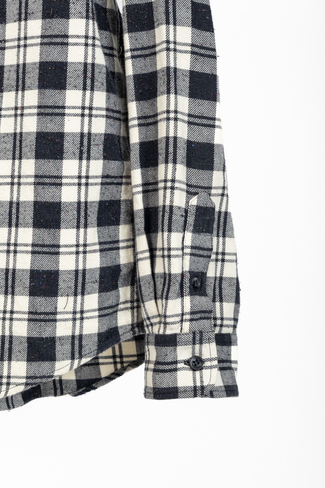 A.P.C. A.P.C. Navy & White Plaid-Flannel Buttoned Shirt Size US M / EU 48-50 / 2 - 6 Thumbnail