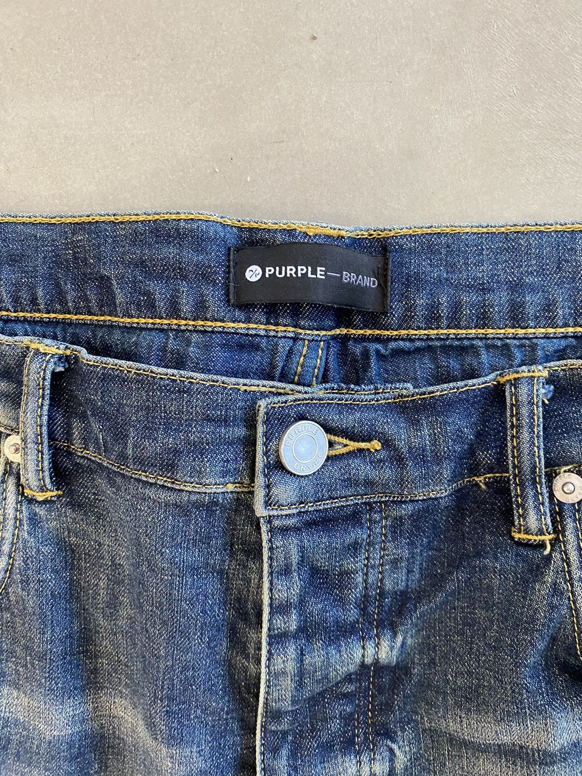 Purple Brand Purple Brand Distressed Denim Navy Size US 38 / EU 54 - 2 Thumbnail