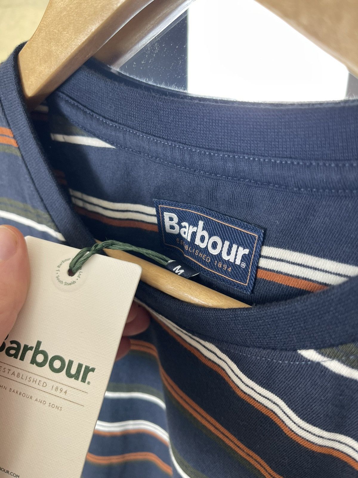 Barbour Barbour Classic Multi-Stripe Premium Cotton Essential Tee Size US M / EU 48-50 / 2 - 3 Thumbnail