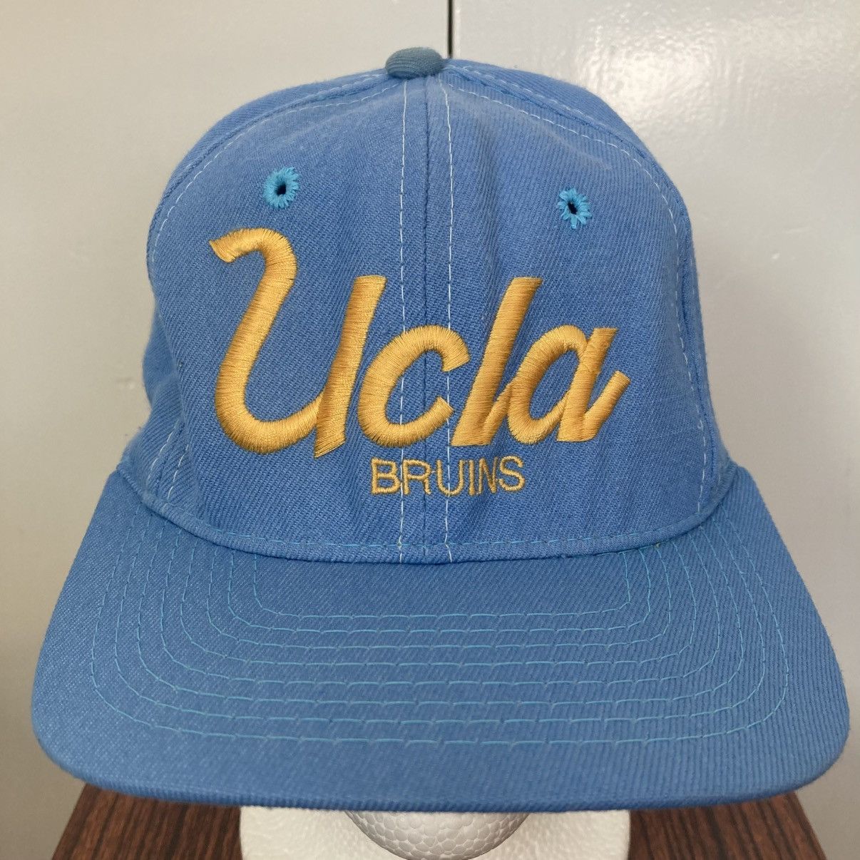Sports Specialties UCLA BRUINS SCRIPT SPORTS SPECIALTIES SNAPBACK HAT CAP 1990S Size ONE SIZE - 1 Thumbnail