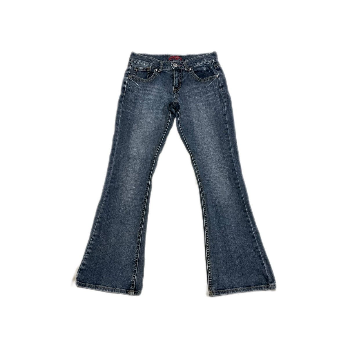 Hysteric Glamour × If Six Was Nine × Japanese Brand 🔥Sick Y2K Bcbg Cross Skull Rivet Studded Flared Denim Size US 30 / EU 46 - 4 Thumbnail