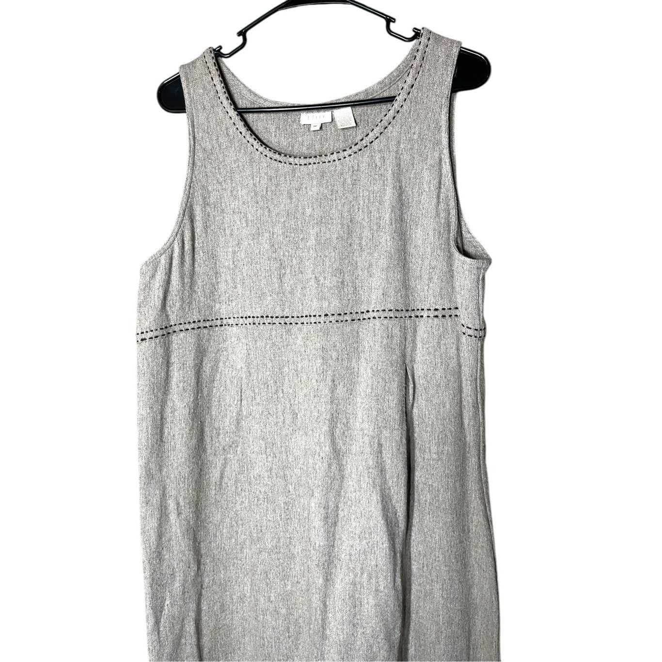 Other J Jill Medium Wool Dress Embroidered Hem Midi Tan Brown Mode Size M / US 6-8 / IT 42-44 - 2 Thumbnail