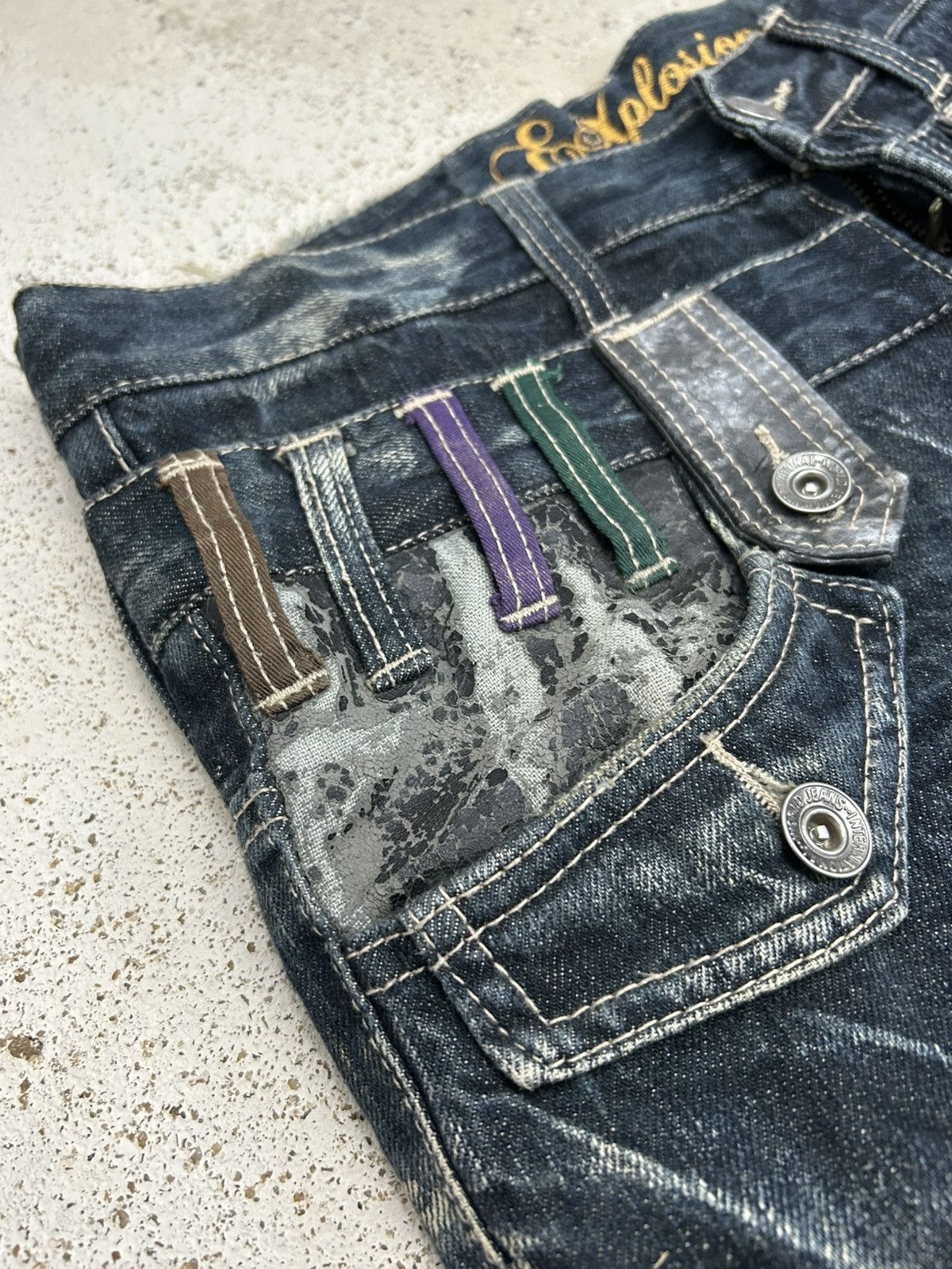 Japanese Brand Y2k Baggy Jeans Explosion Brand Clawn Marks Design Size US 30 / EU 46 - 7 Thumbnail