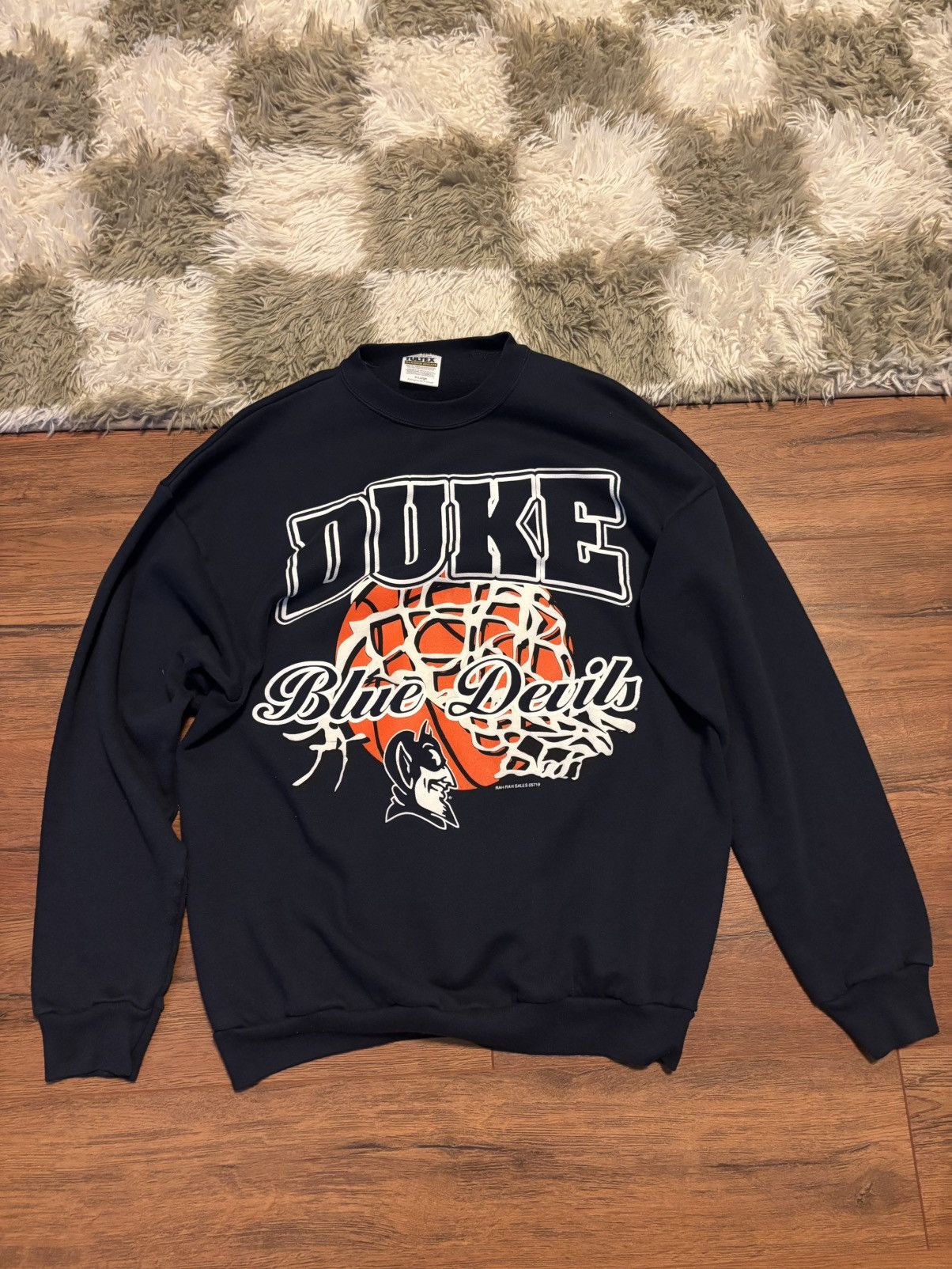 Tultex × Vintage Vintage Duke Basketball Sweatshirt Size US XL / EU 56 / 4 - 1 Thumbnail