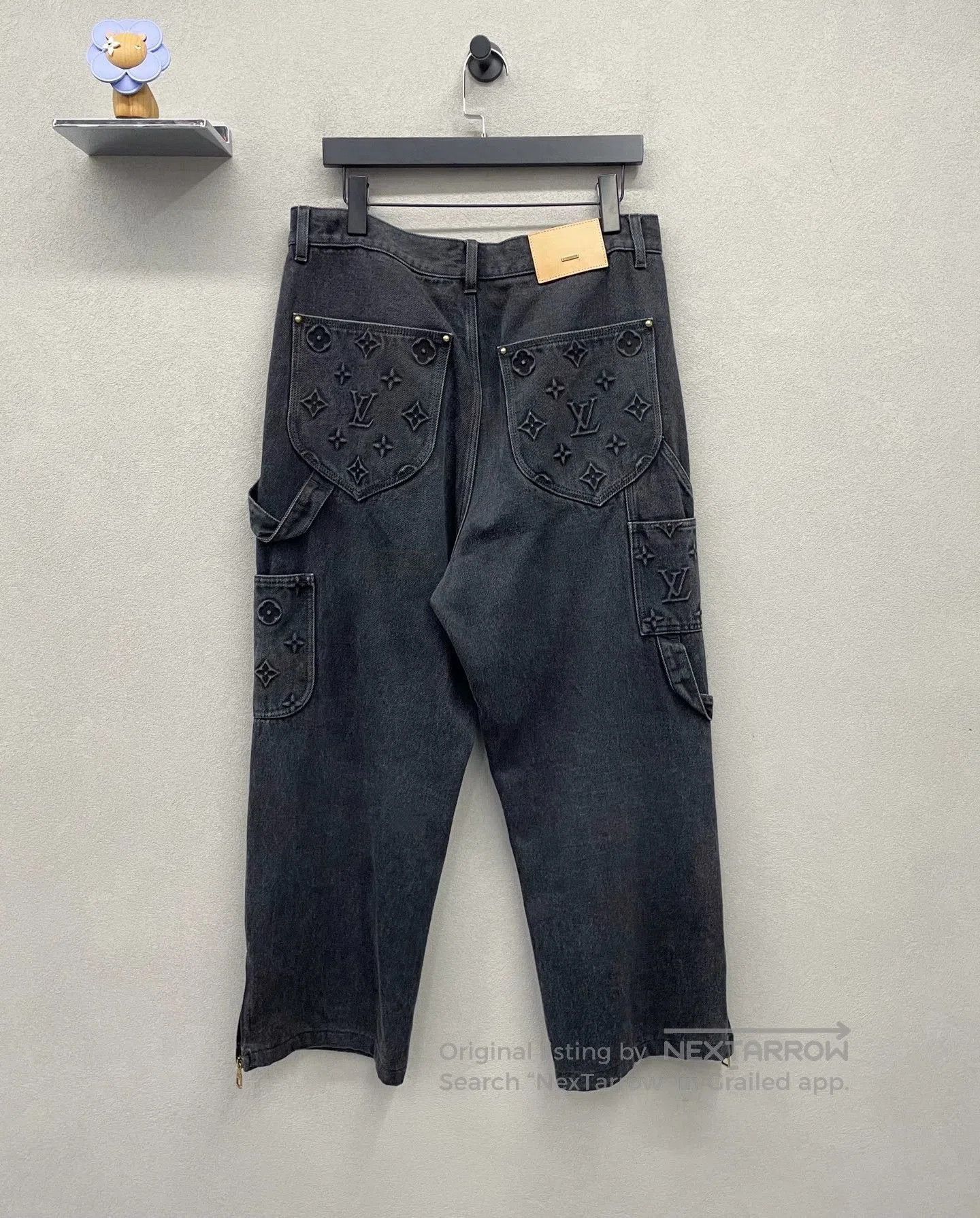 Louis Vuitton lv vintage black denim work pants. Size US 33 - 2 Thumbnail