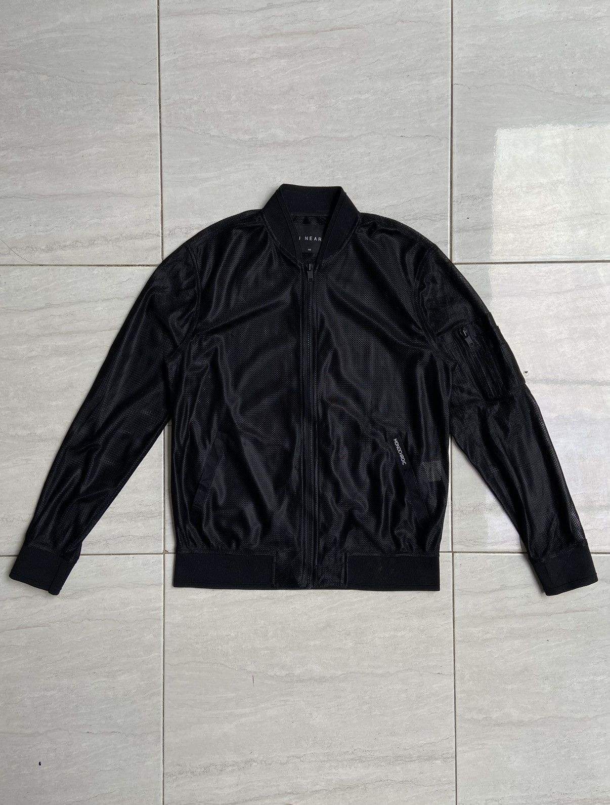 image of Designer Tbj Nearby Black Mesh Jacket, Men's (Size Large)